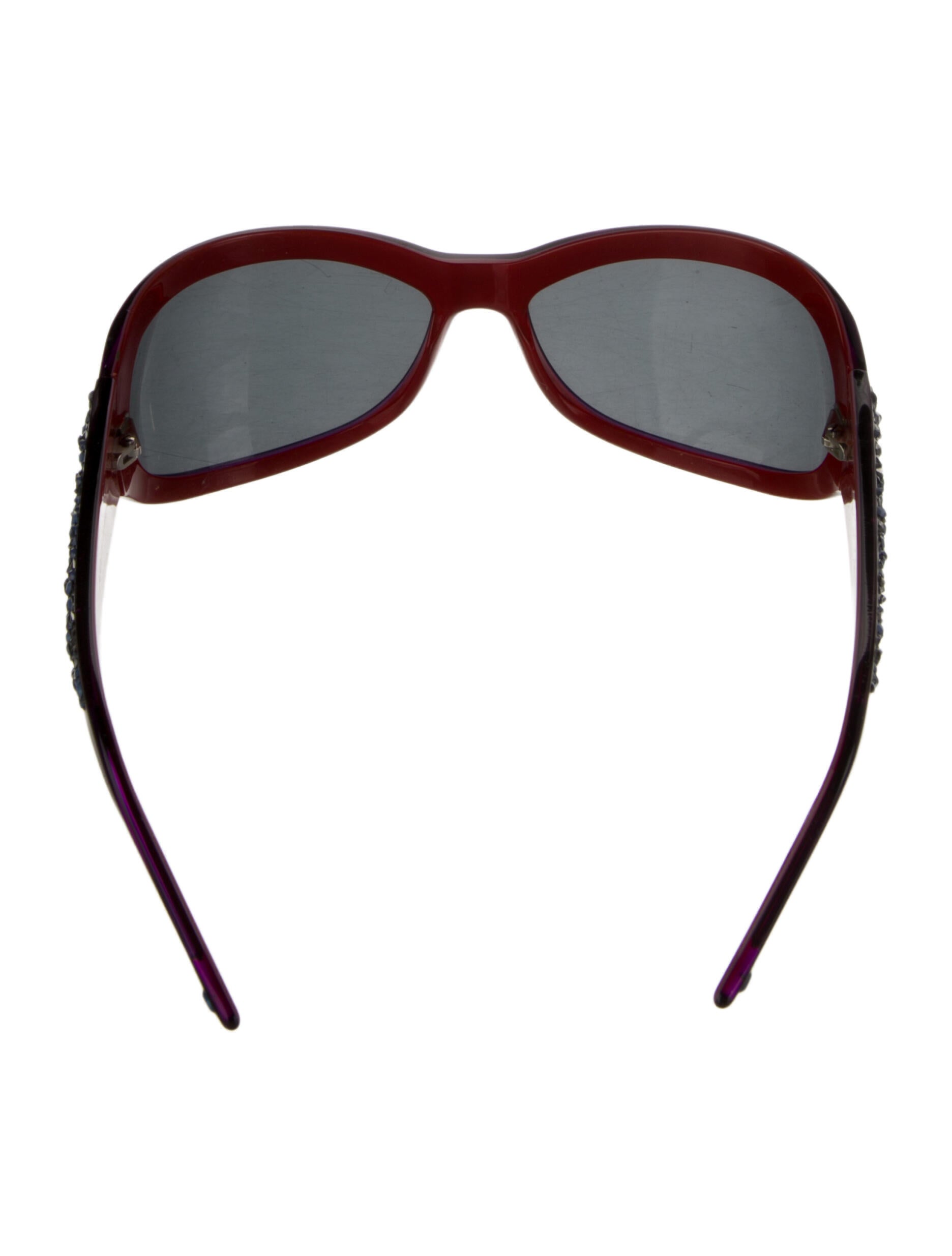 Judith Leiber Shield Tinted Sunglasses