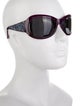 Judith Leiber Shield Tinted Sunglasses