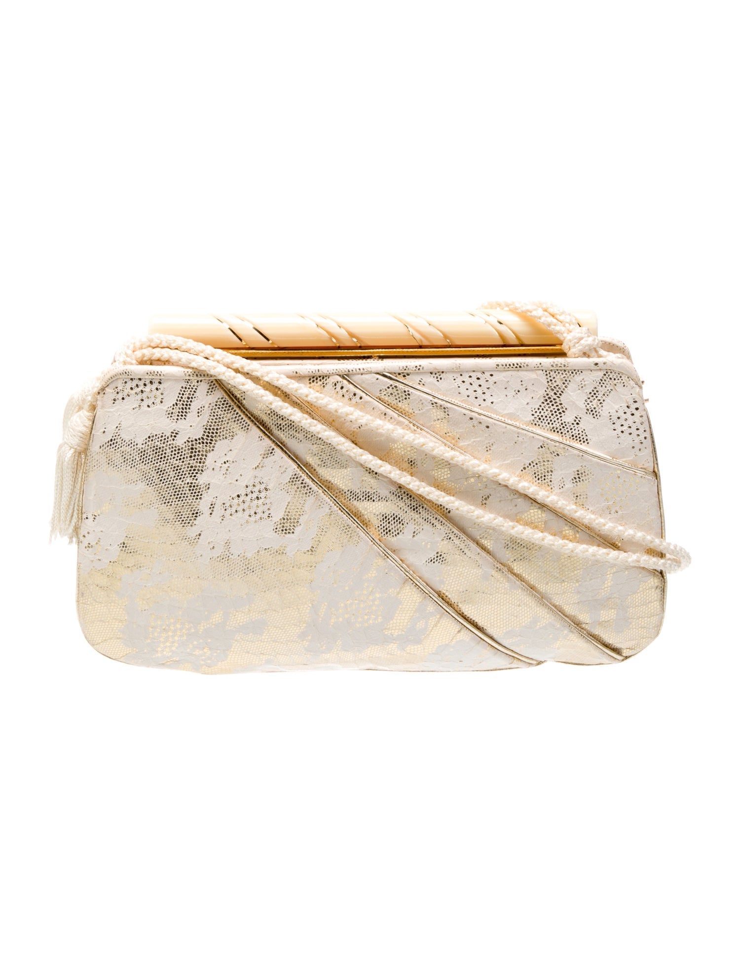 Judith Leiber Vegan Leather Crossbody Bag