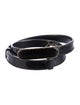 Judith Leiber Skinny Leather Belt