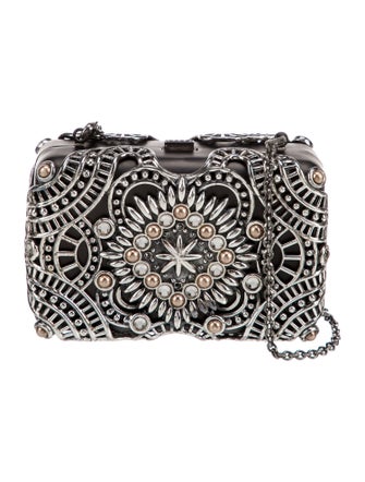 Judith Leiber Metal Minaudière