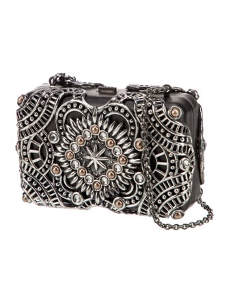 Judith Leiber Metal Minaudière