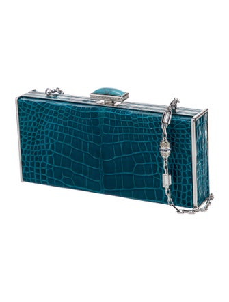 Judith Leiber Alligator Minaudière