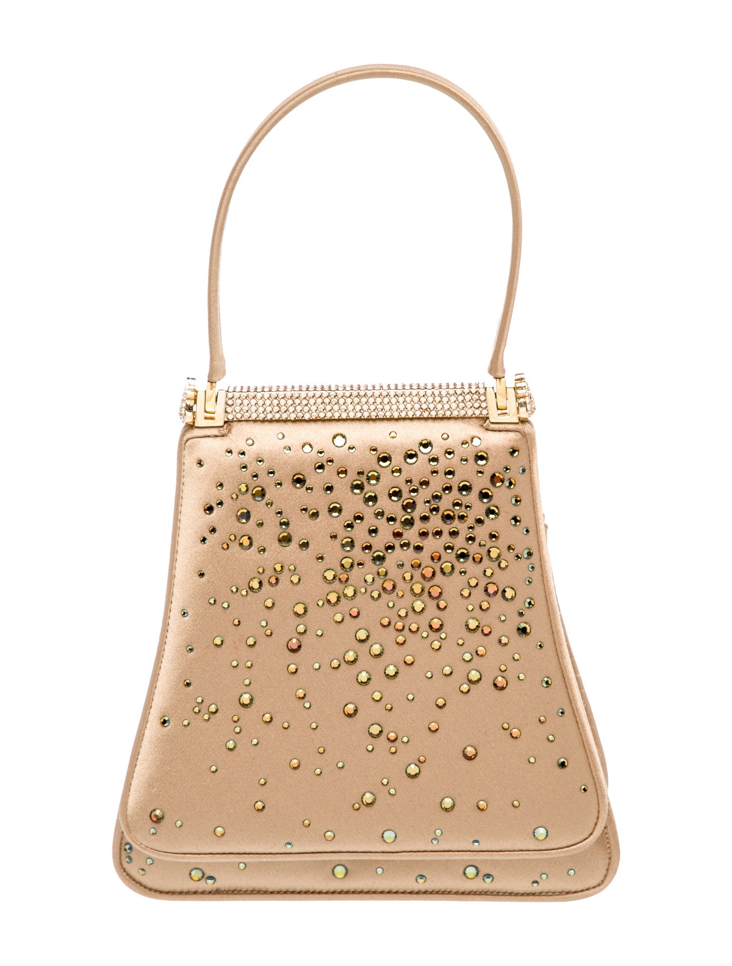 Judith Leiber Satin Top Handle Bag