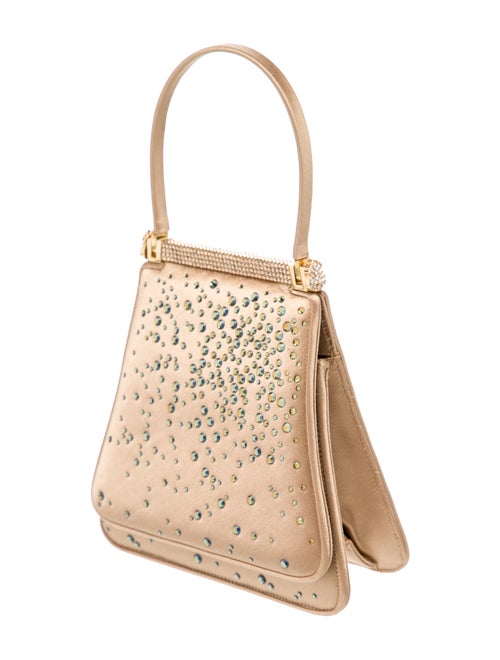 Judith Leiber Satin Top Handle Bag