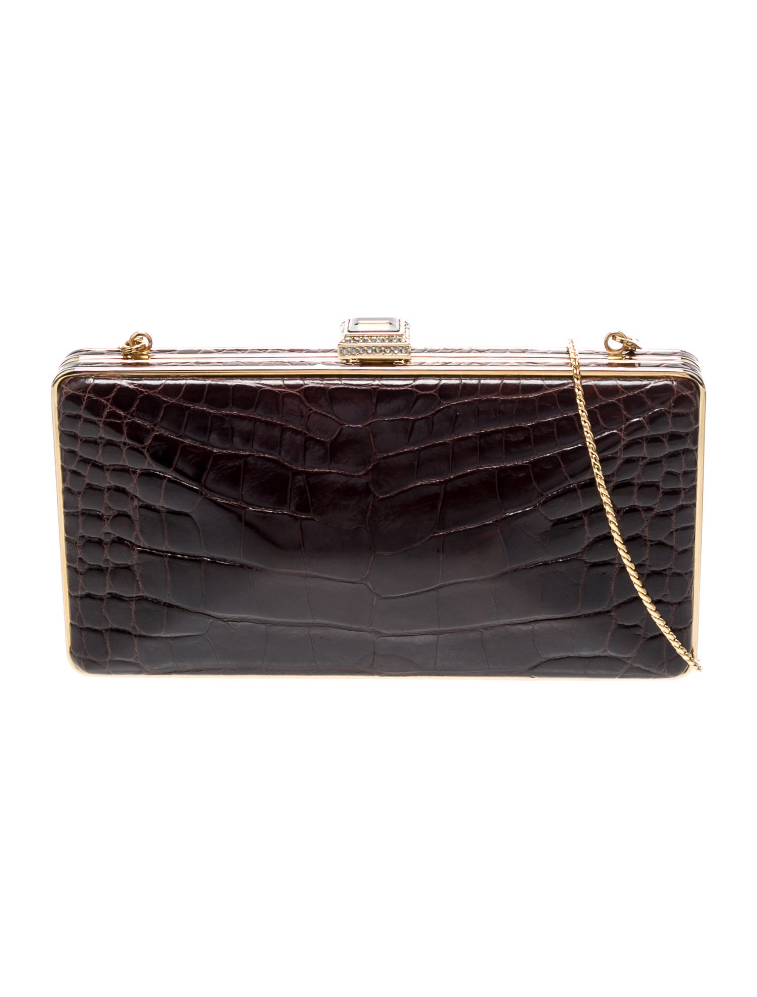 Judith Leiber Crocodile Minaudière