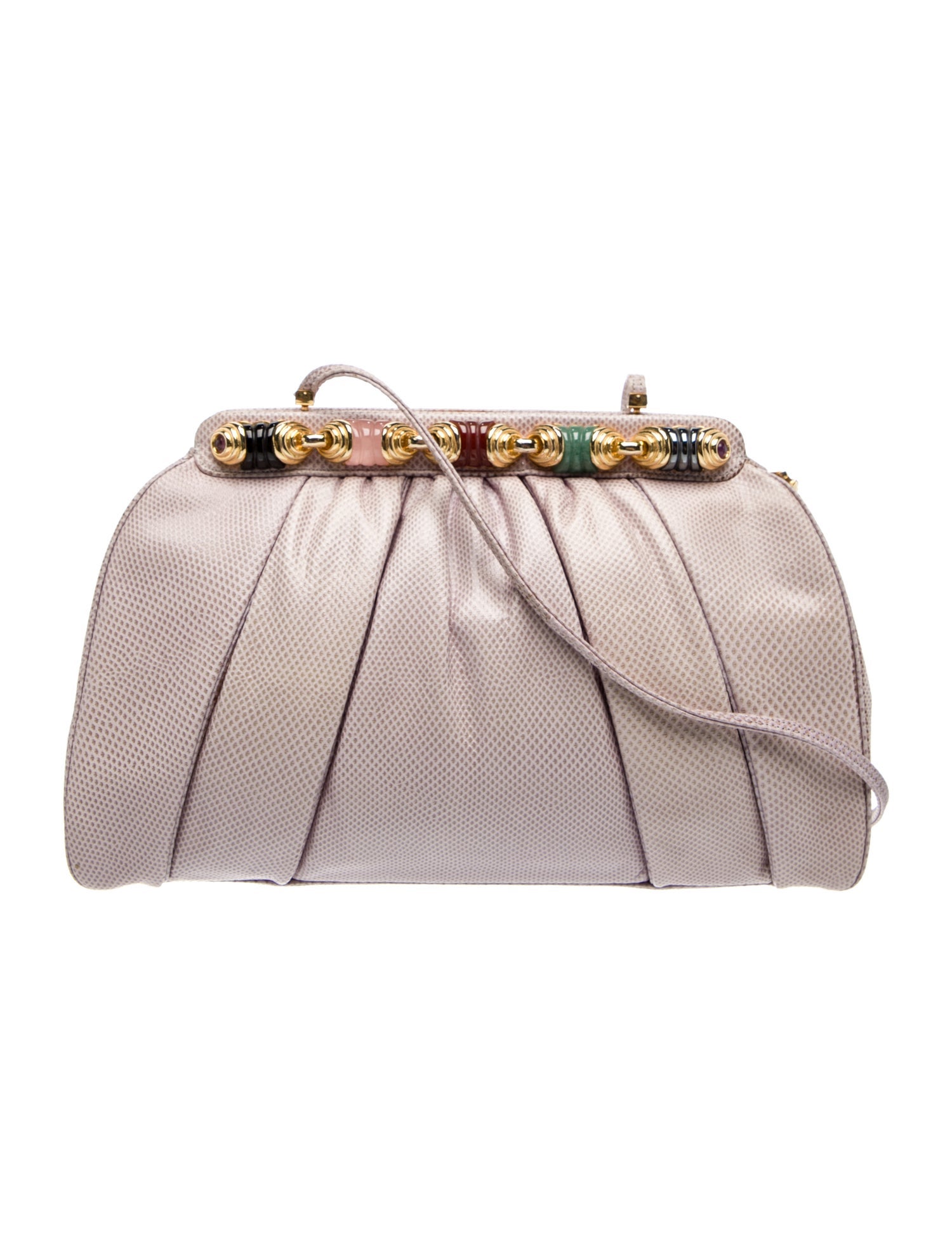 Judith Leiber Snakeskin Shoulder Bag