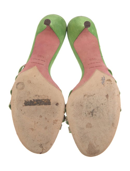 Judith Leiber Suede Slides