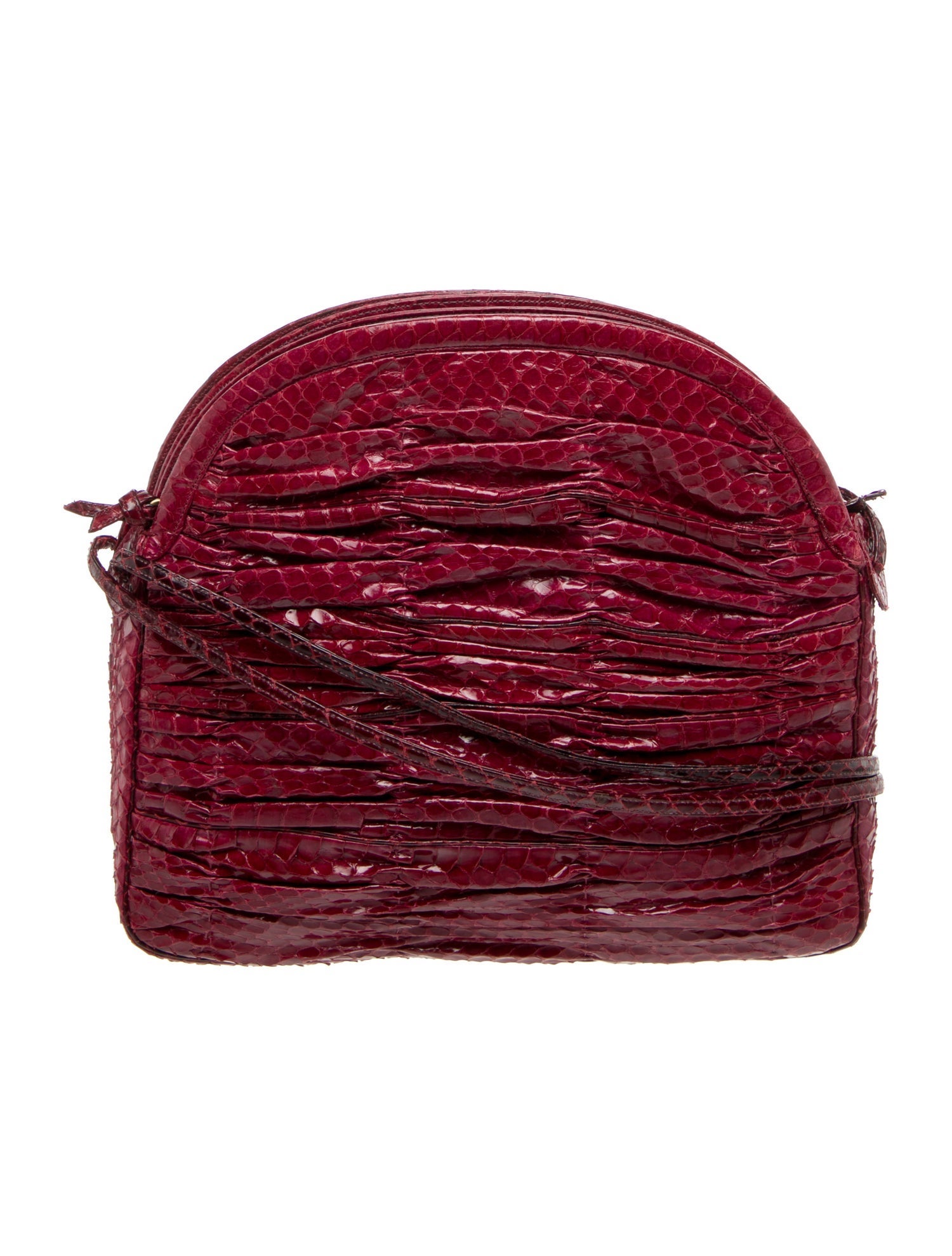 Judith Leiber Embossed Leather Crossbody Bag