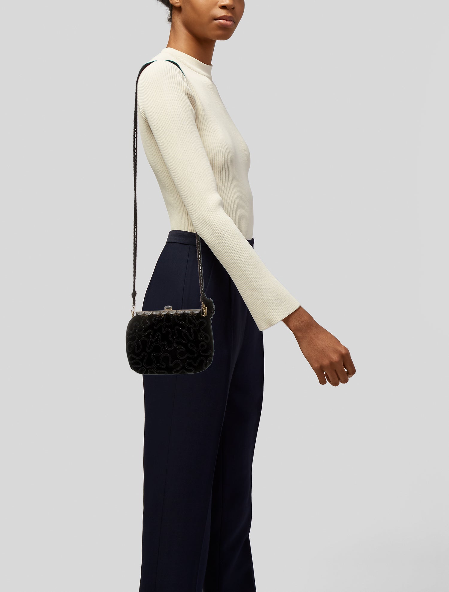 Judith Leiber Velvet Minaudière