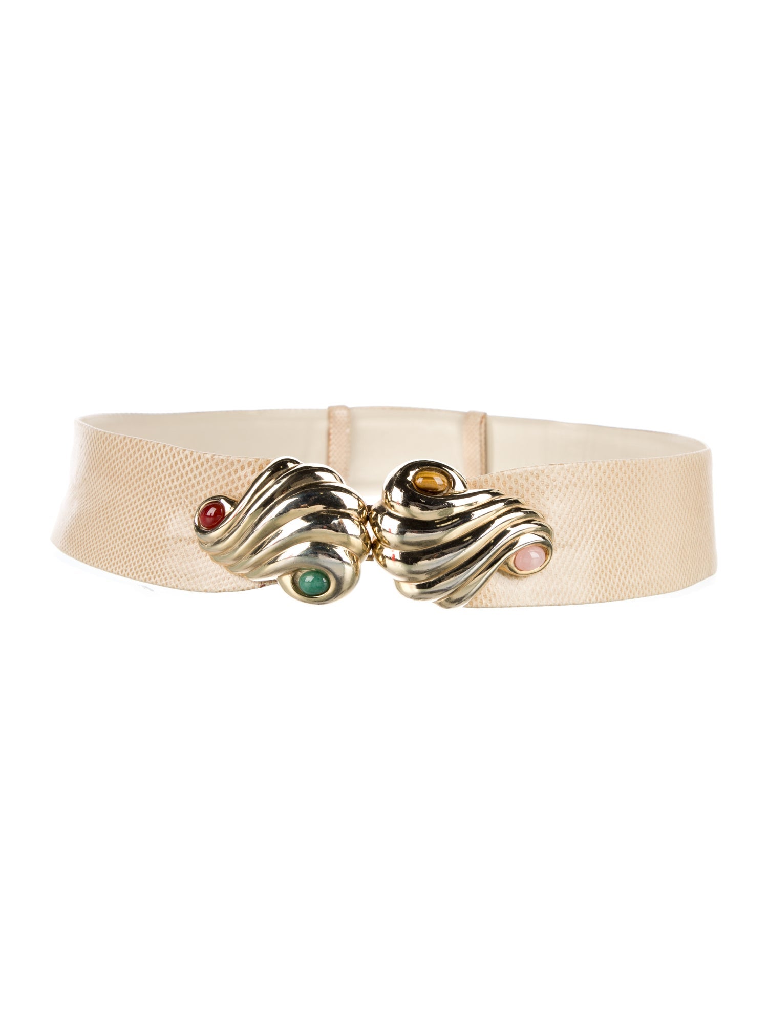 Judith Leiber Leather Waist Belt