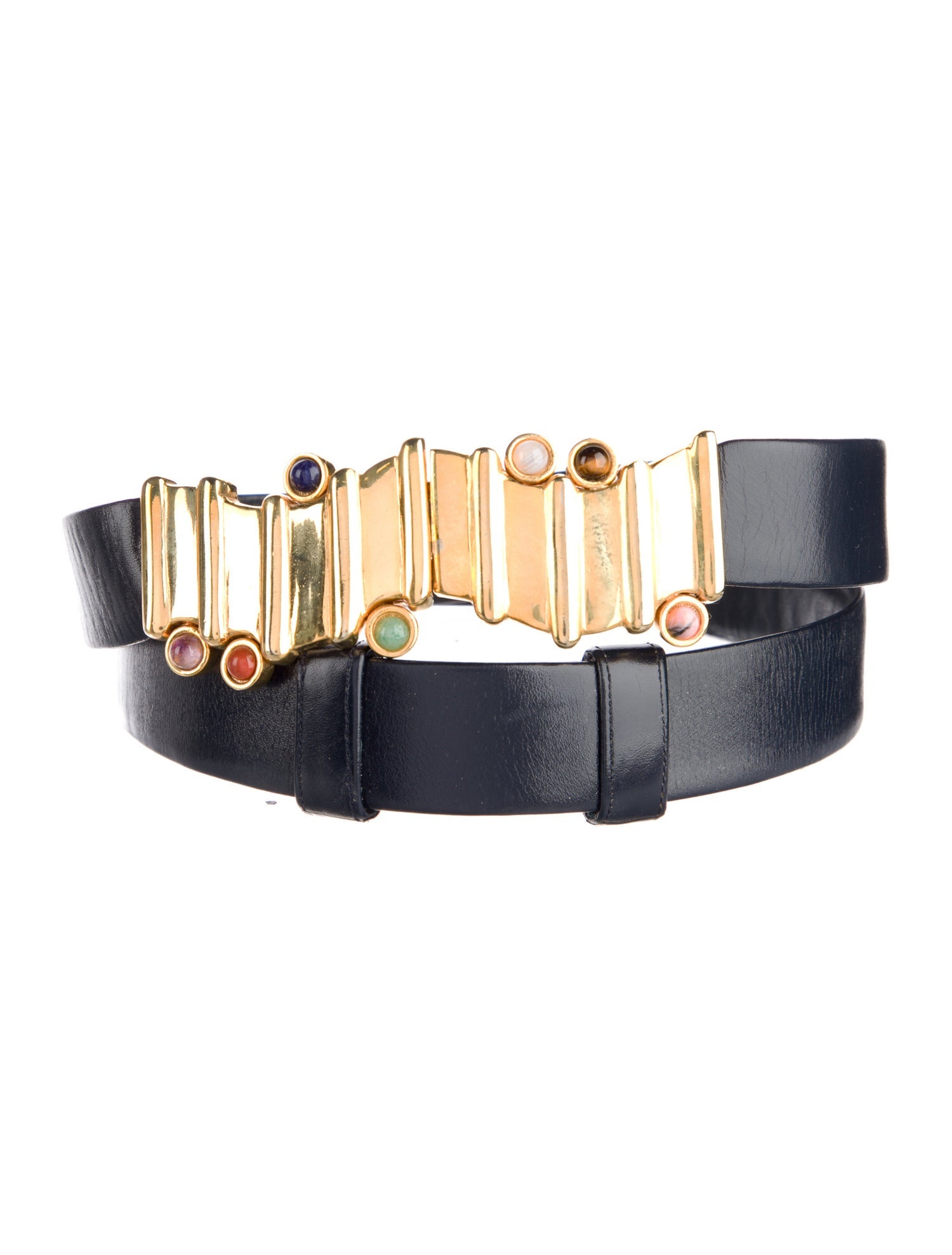 Judith Leiber Leather Waist Belt