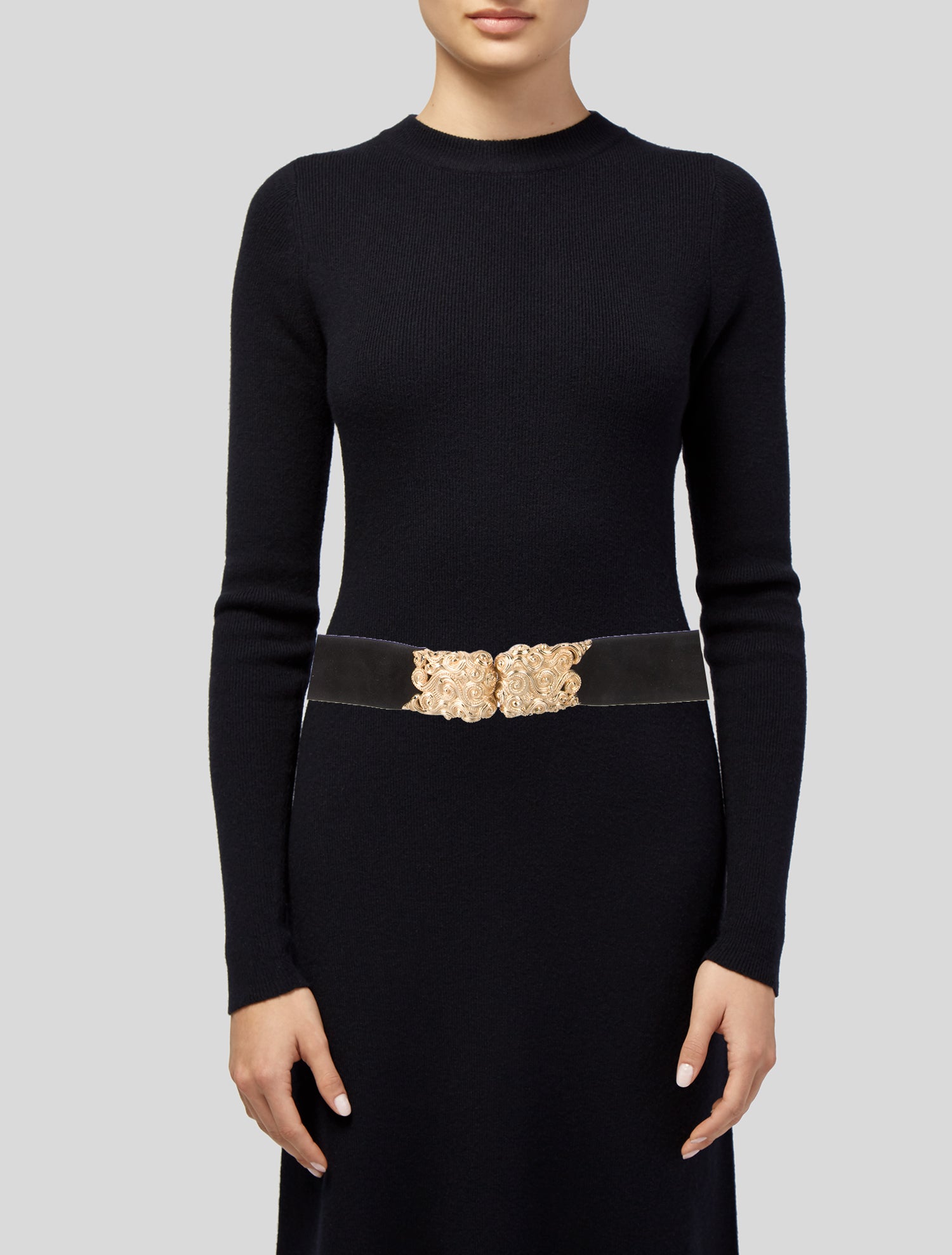 Judith Leiber Wide Suede Belt Kit