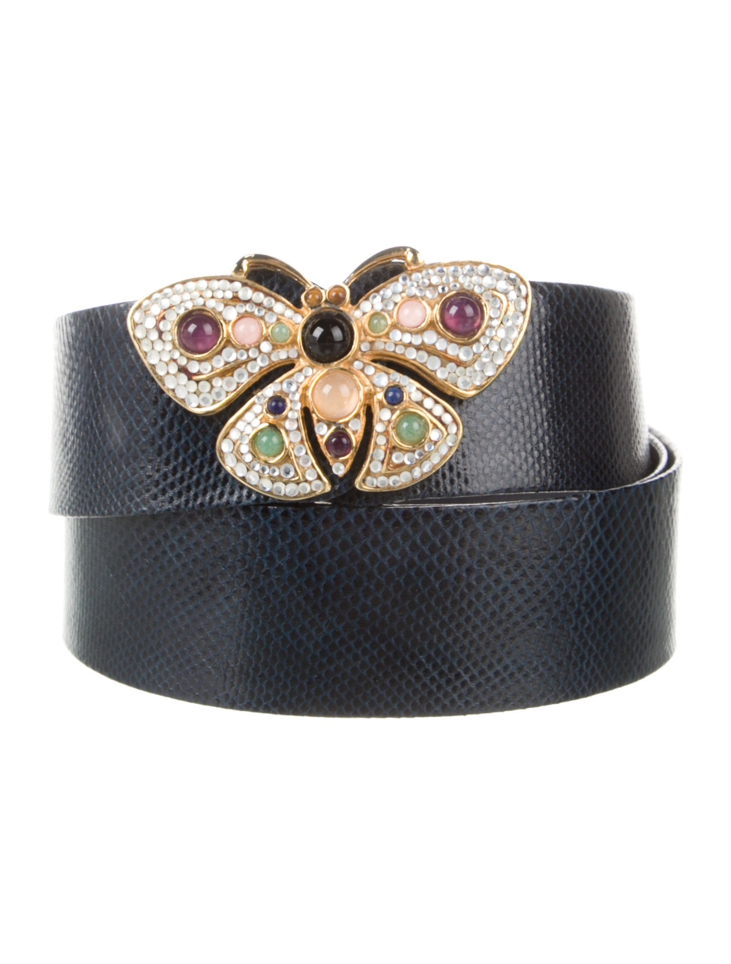 Judith Leiber Snakeskin Belt