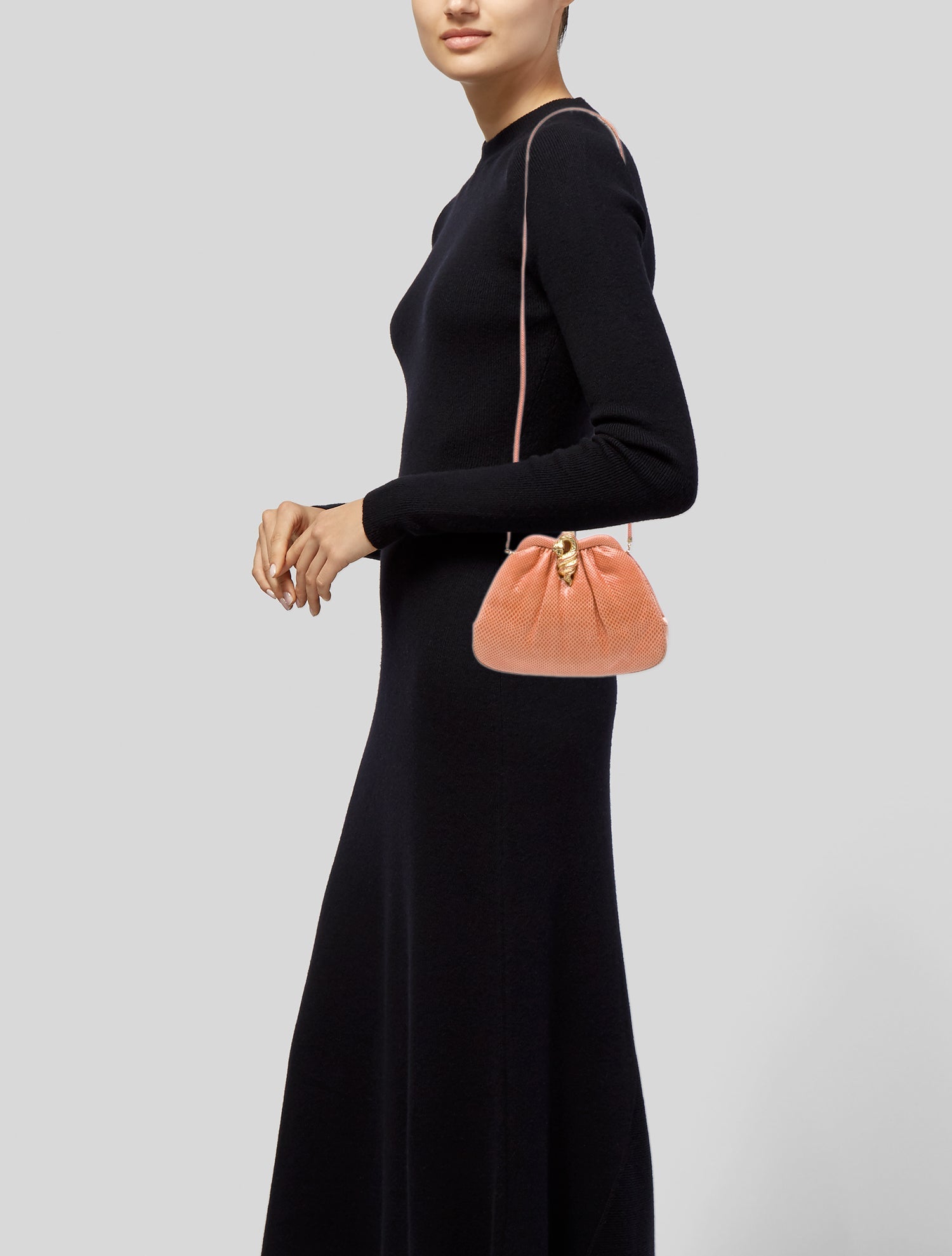 Judith Leiber Snakeskin Shoulder Bag