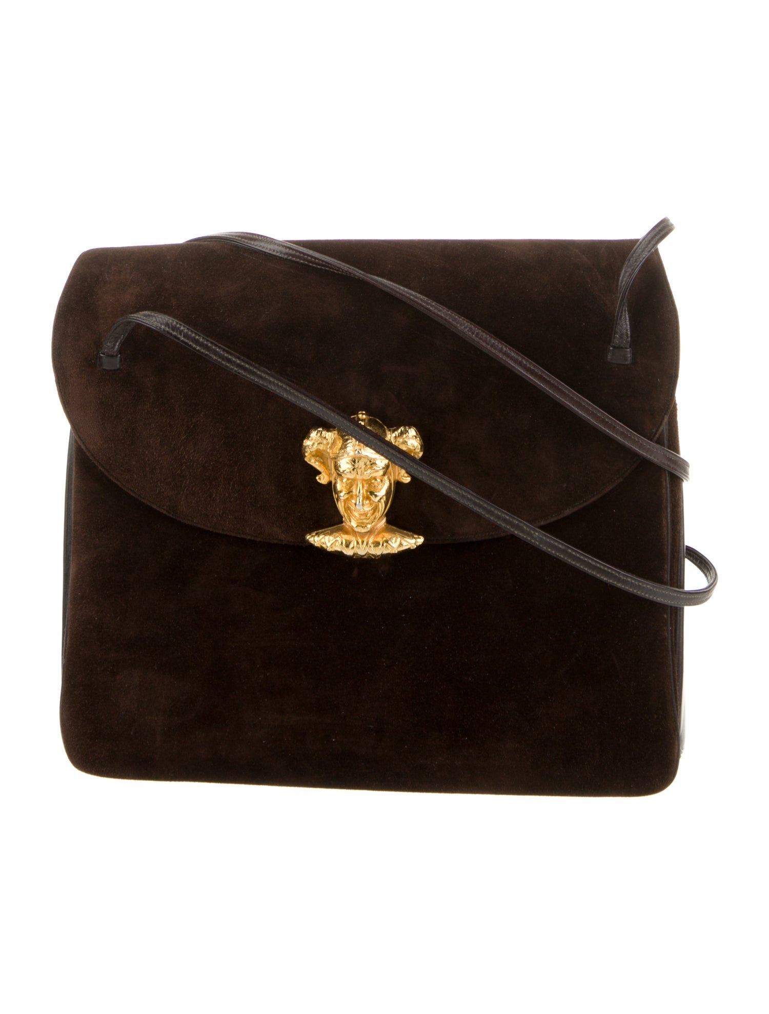 Judith Leiber Suede Shoulder Bag