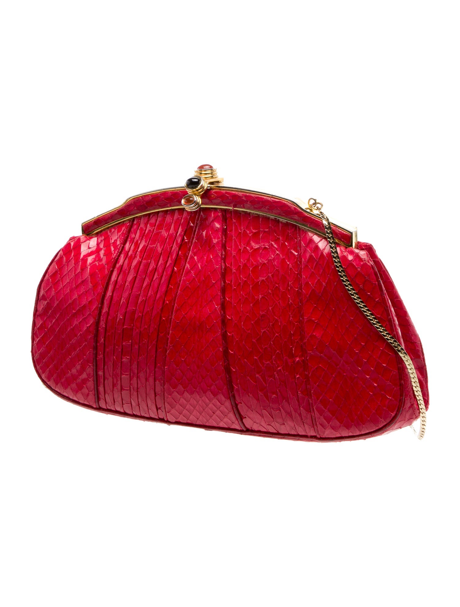 Judith Leiber Snakeskin Evening Bag
