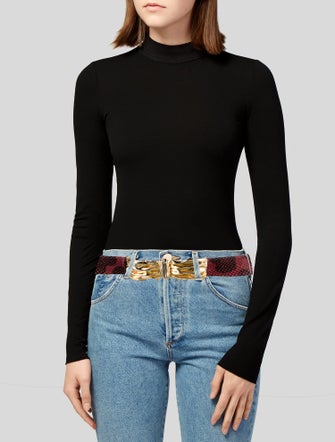 Judith Leiber Leather Belt