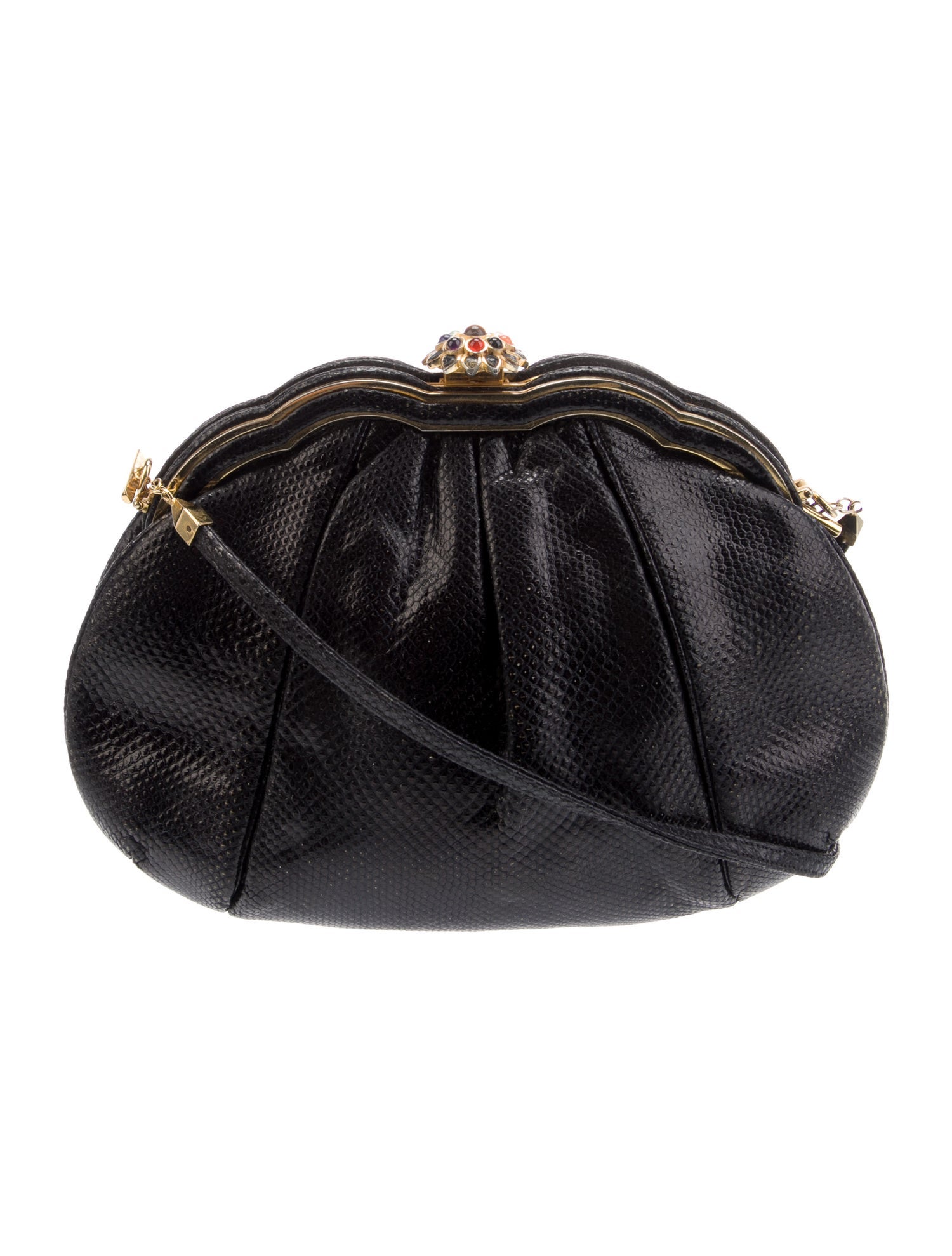 Judith Leiber Embossed Leather Evening Bag