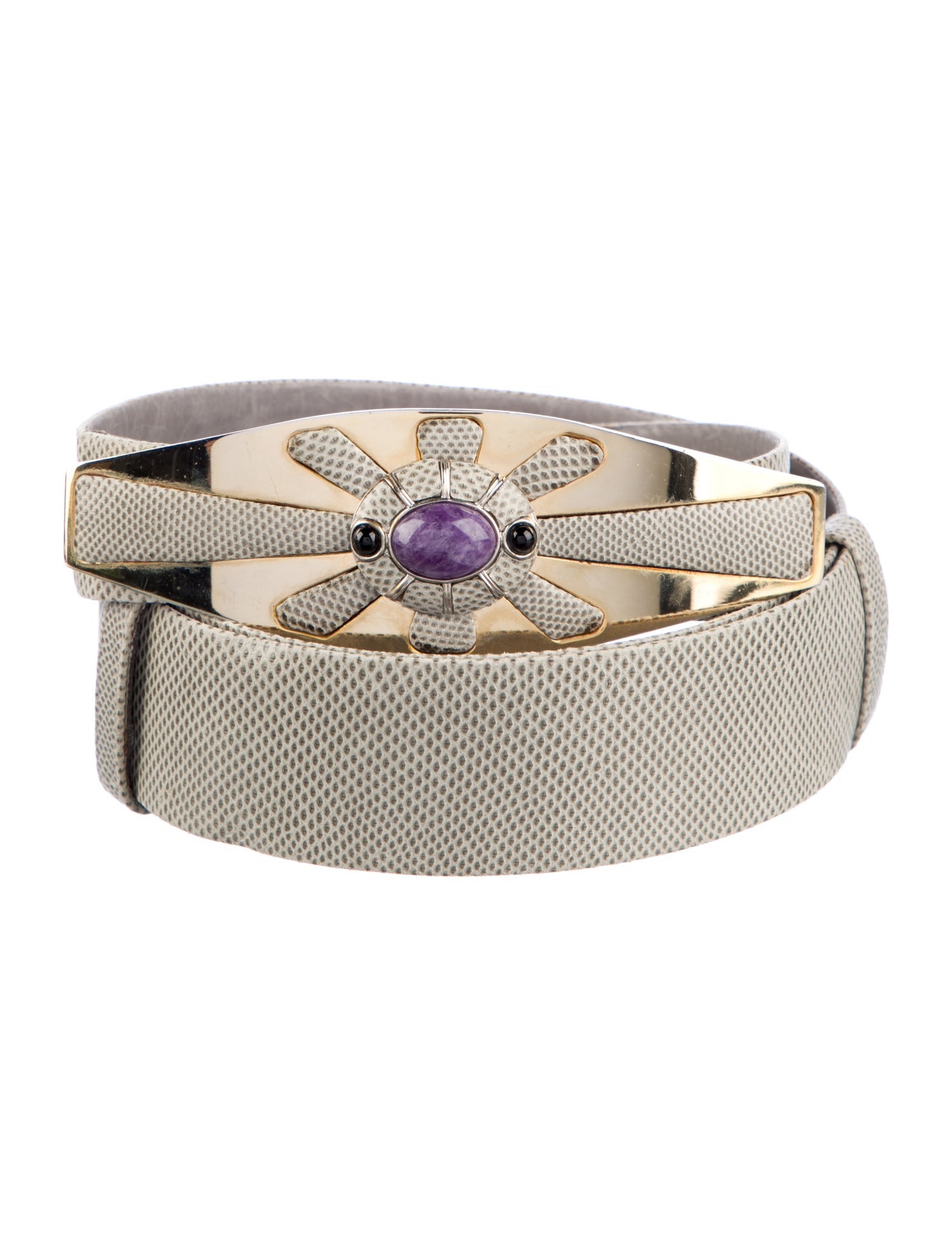 Judith Leiber Leather Waist Belt
