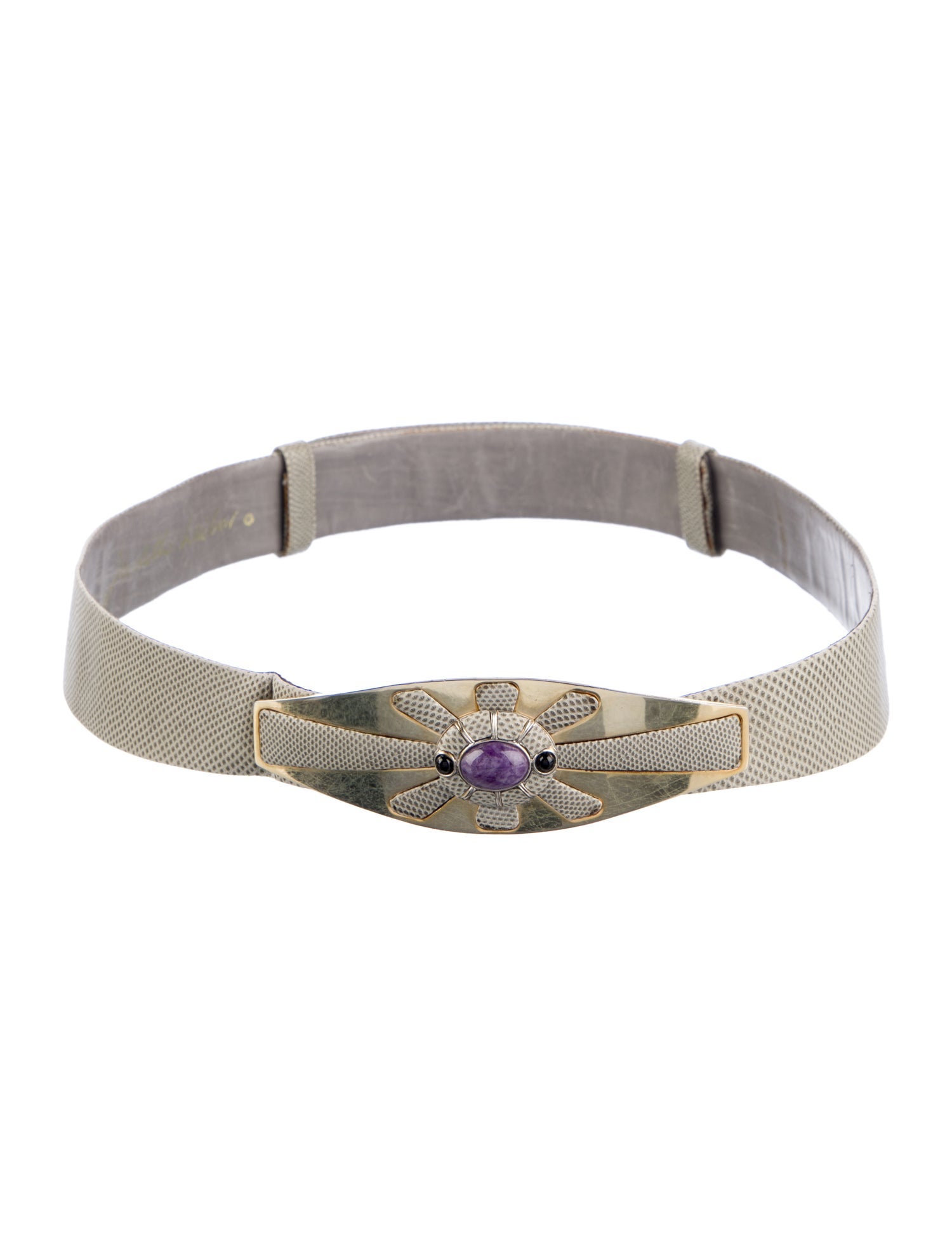 Judith Leiber Leather Waist Belt