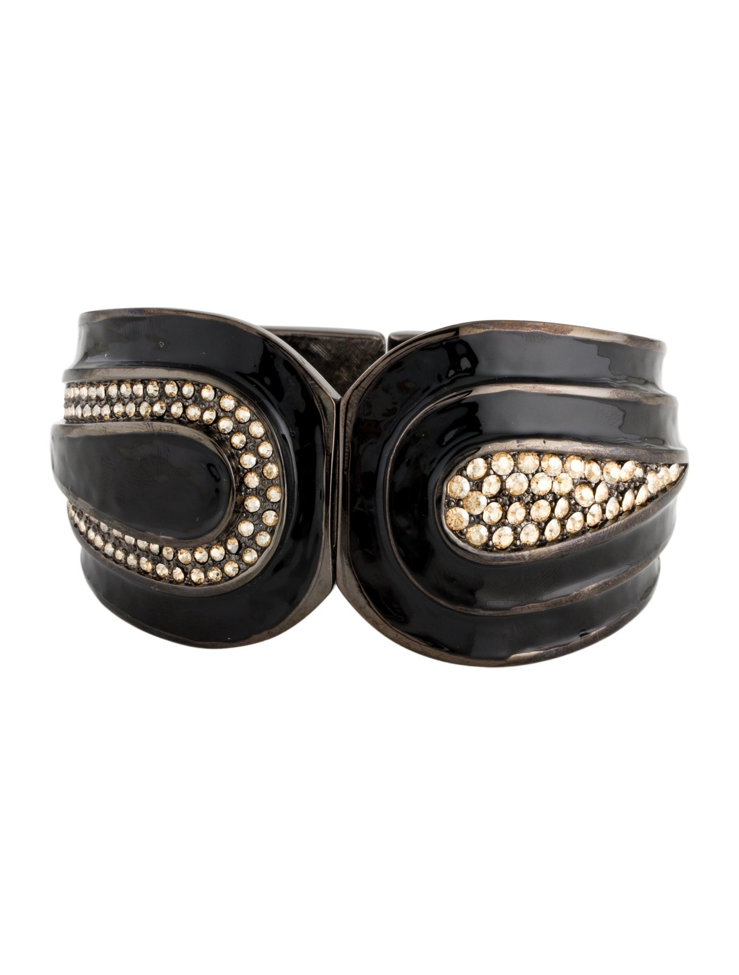 Judith Leiber Crystal & Resin Bangle Bracelet