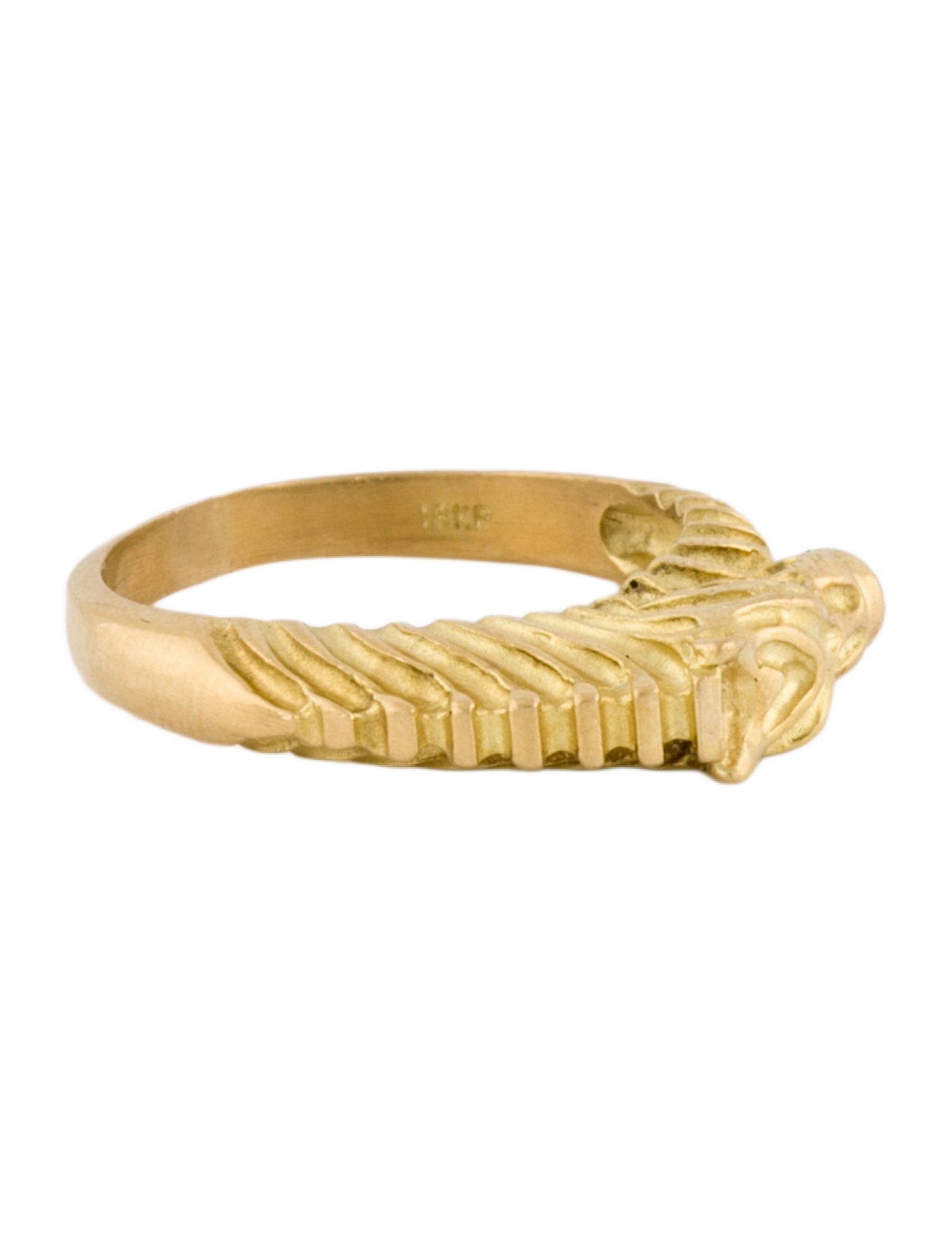 Judith Leiber 18K Sapphire Zebra Single Cocktail Ring