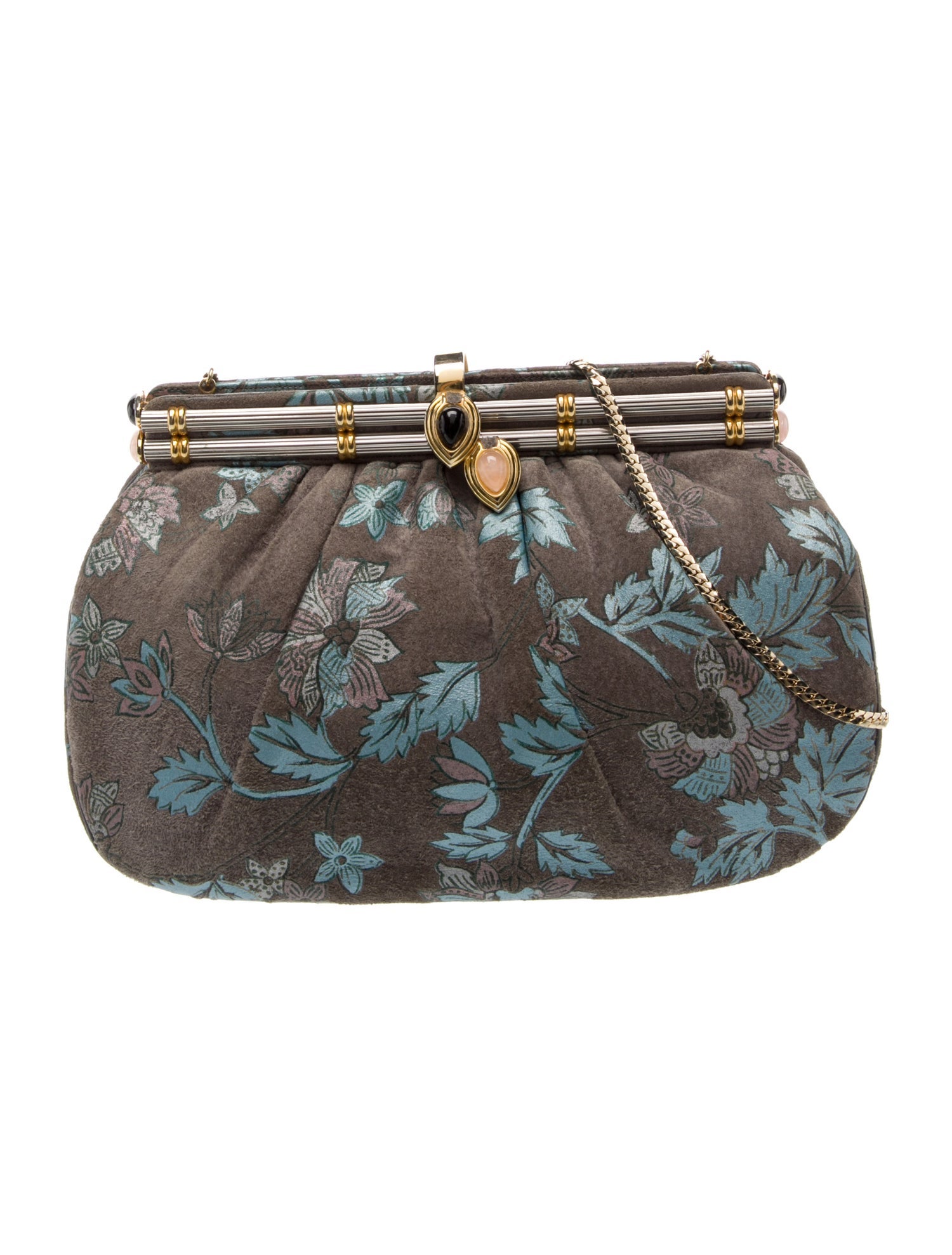 Judith Leiber Suede Evening Bag