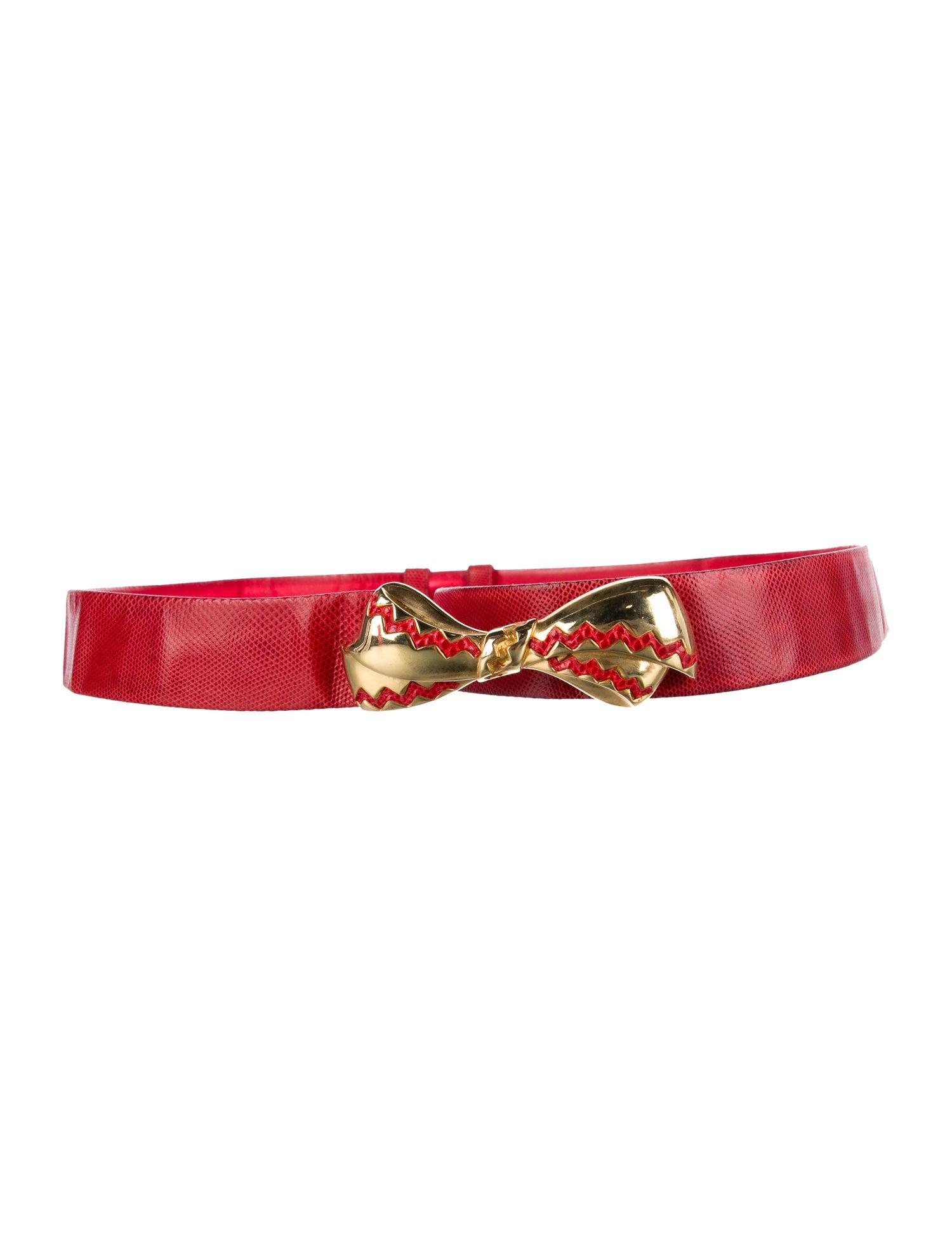 Judith Leiber Patent Leather Waist Belt