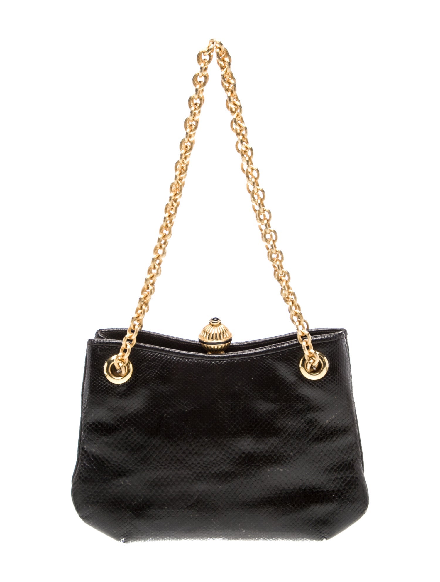 Judith Leiber Leather Top Handle Bag