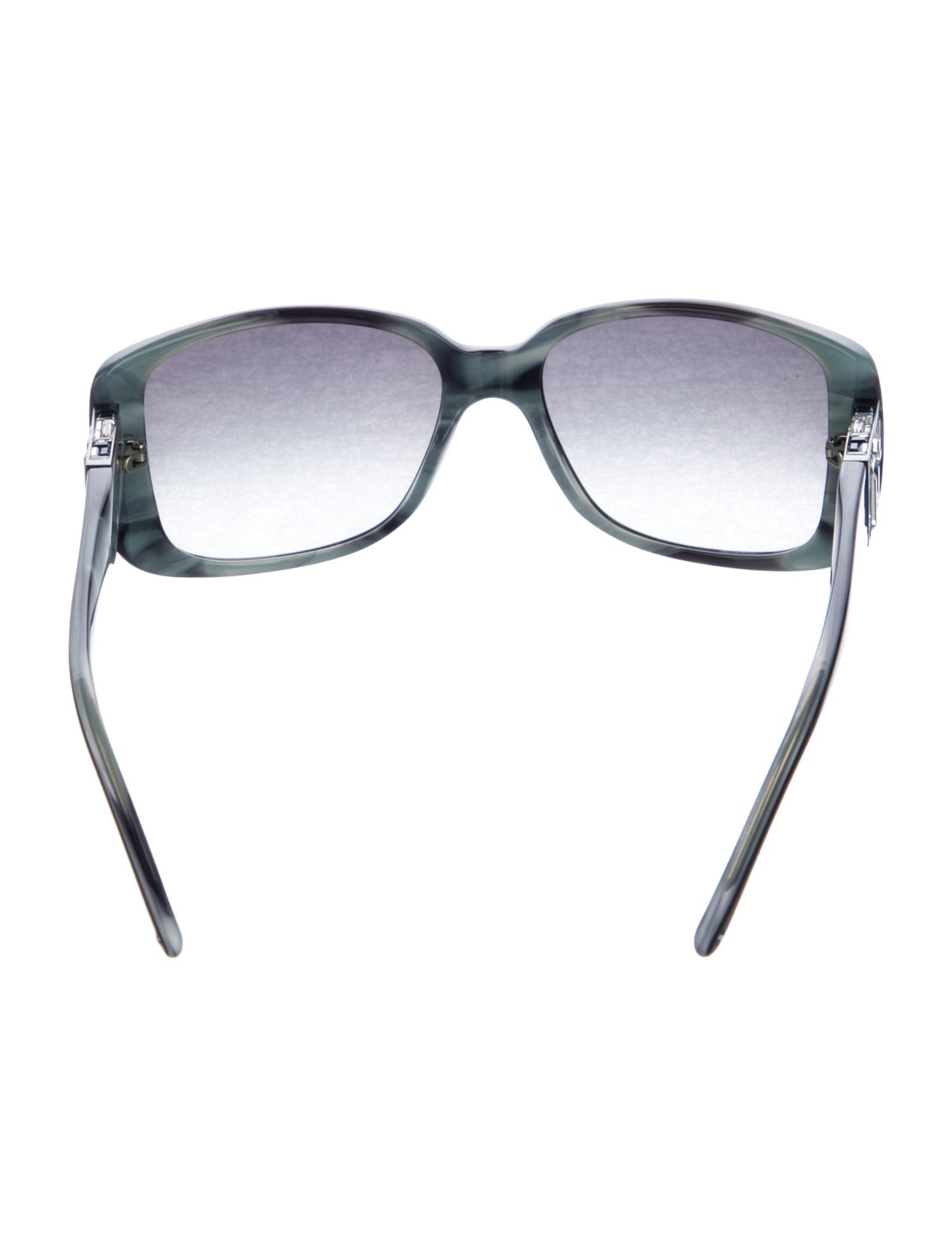 Judith Leiber Square Gradient Sunglasses