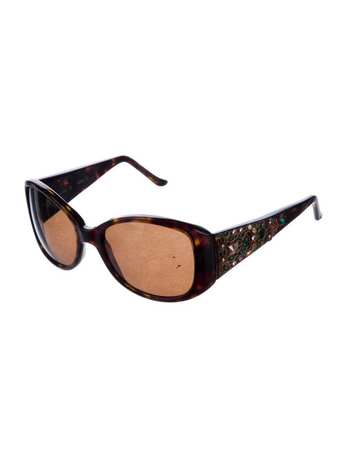 Judith Leiber Oversize Tinted Sunglasses