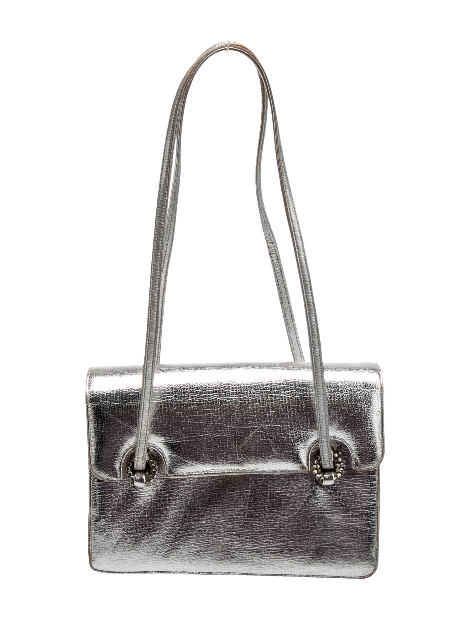 Judith Leiber Leather Top Handle Bag