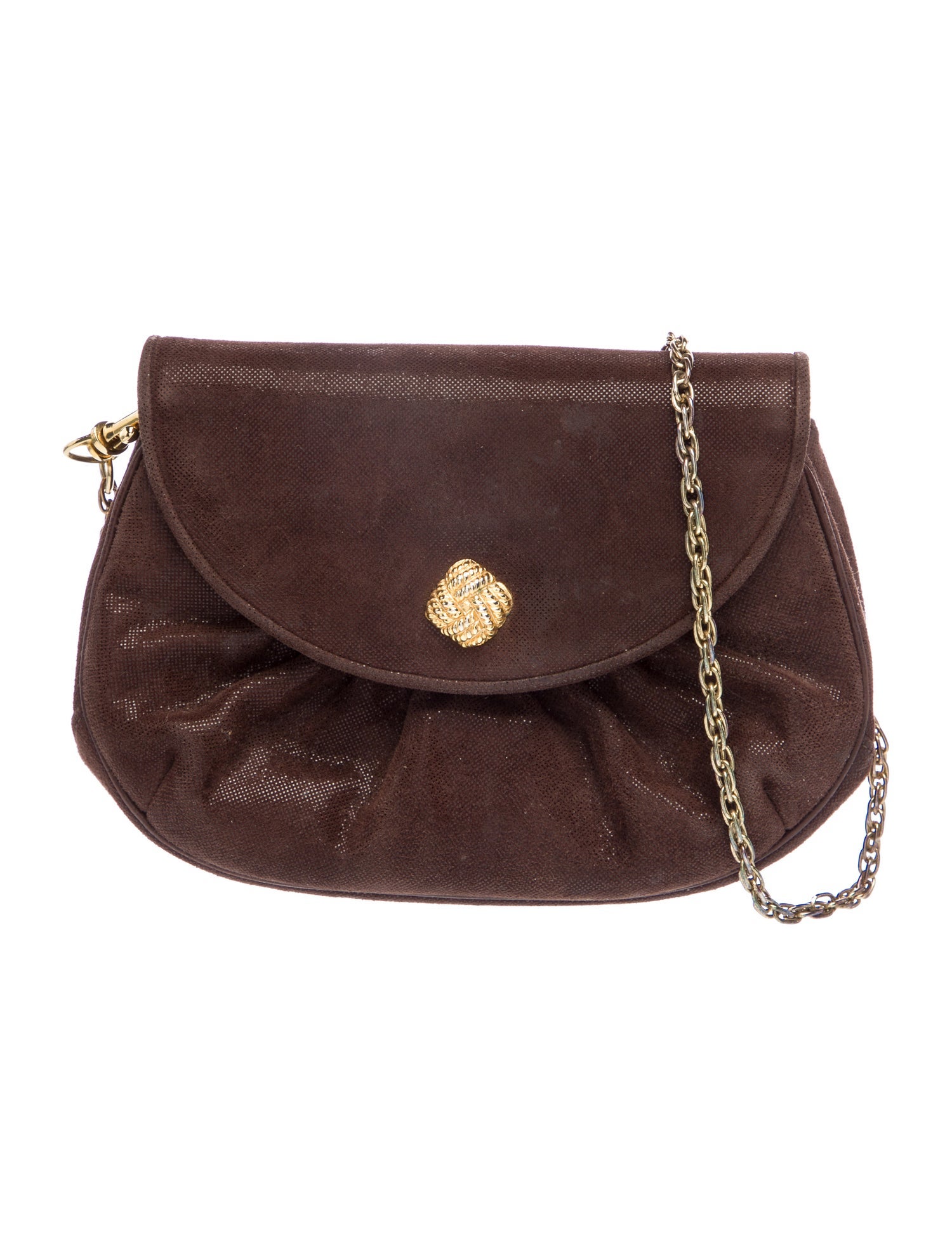 Judith Leiber Suede Crossbody Bag