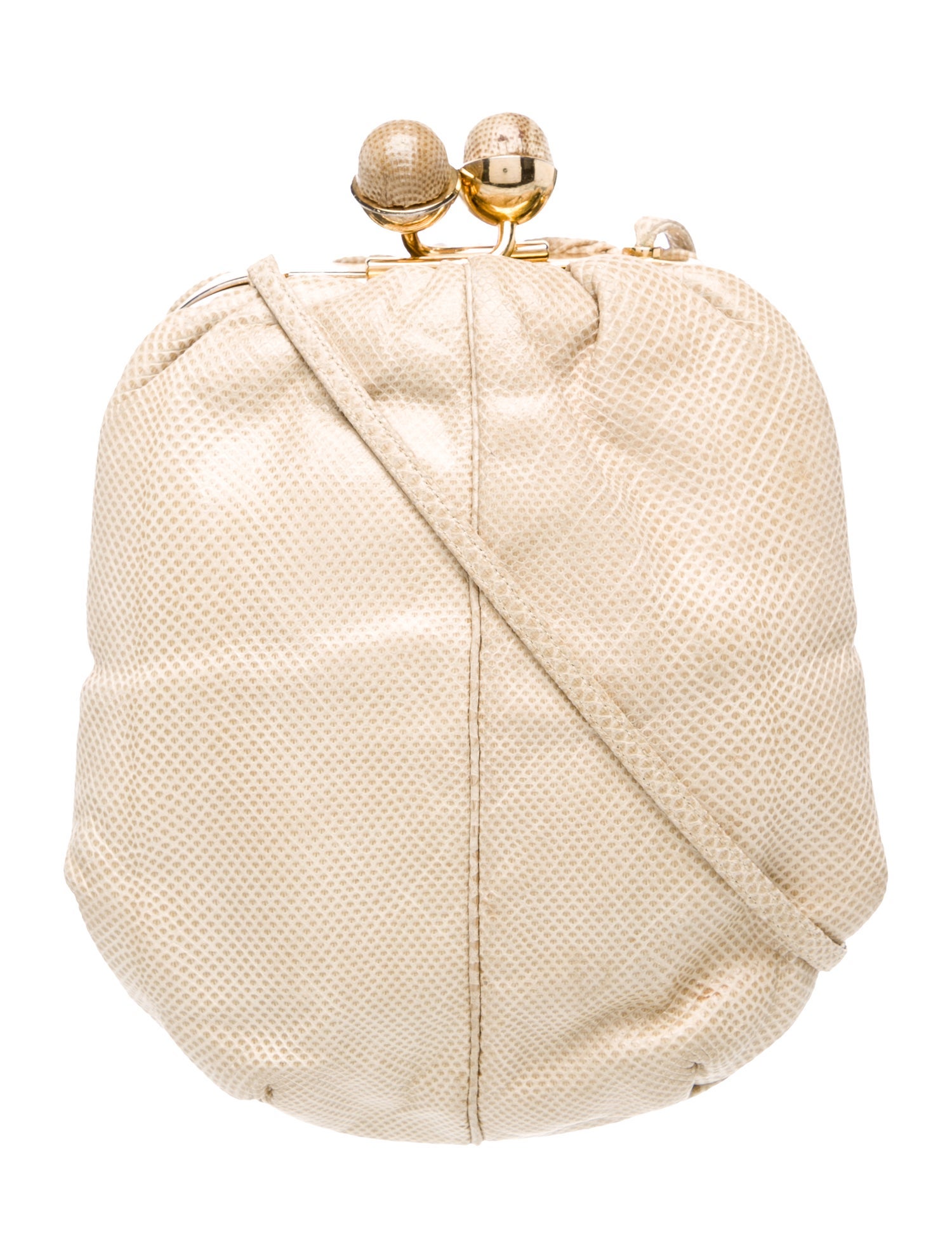 Judith Leiber Embossed Leather Shoulder Bag