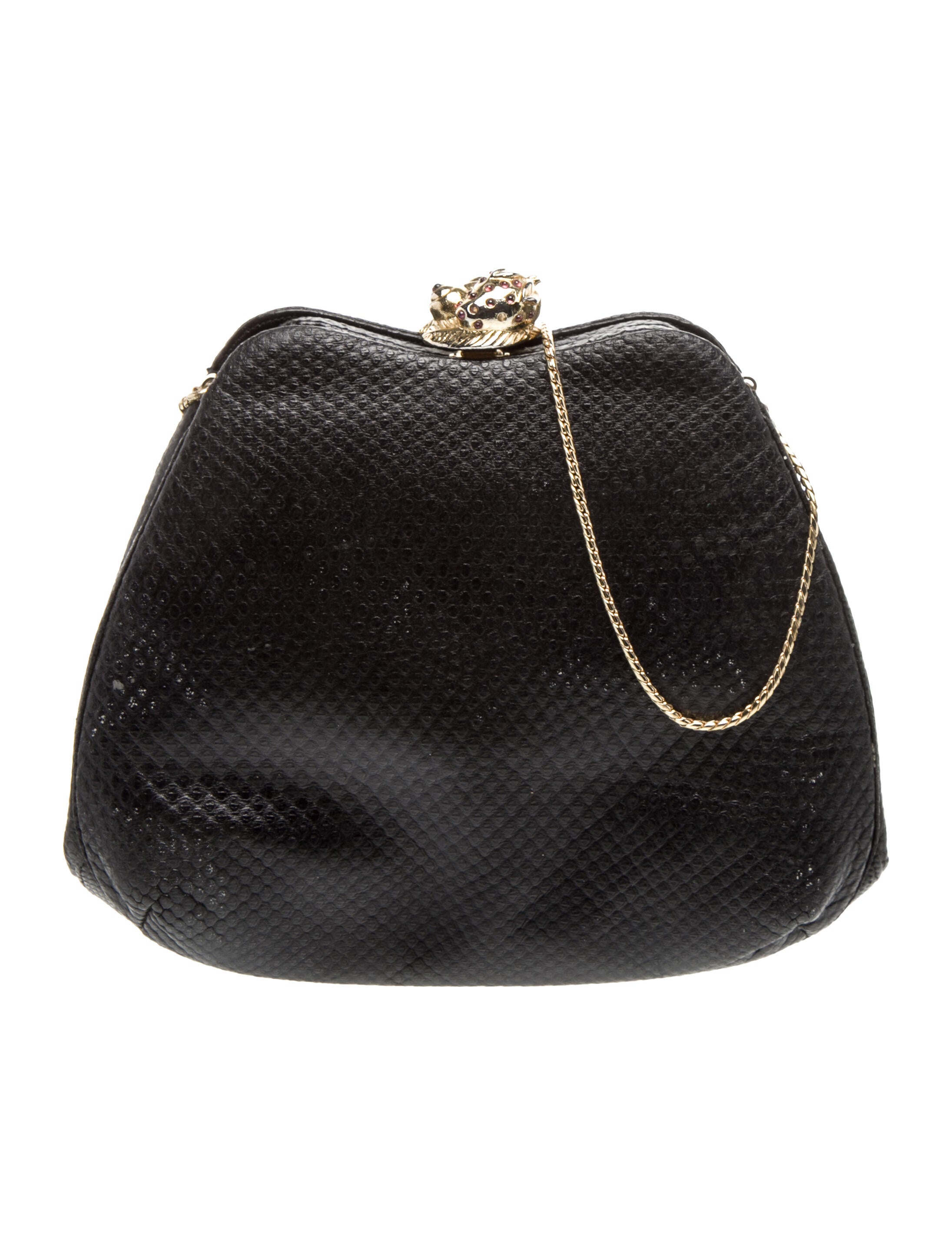 Judith Leiber Embossed Leather Evening Bag