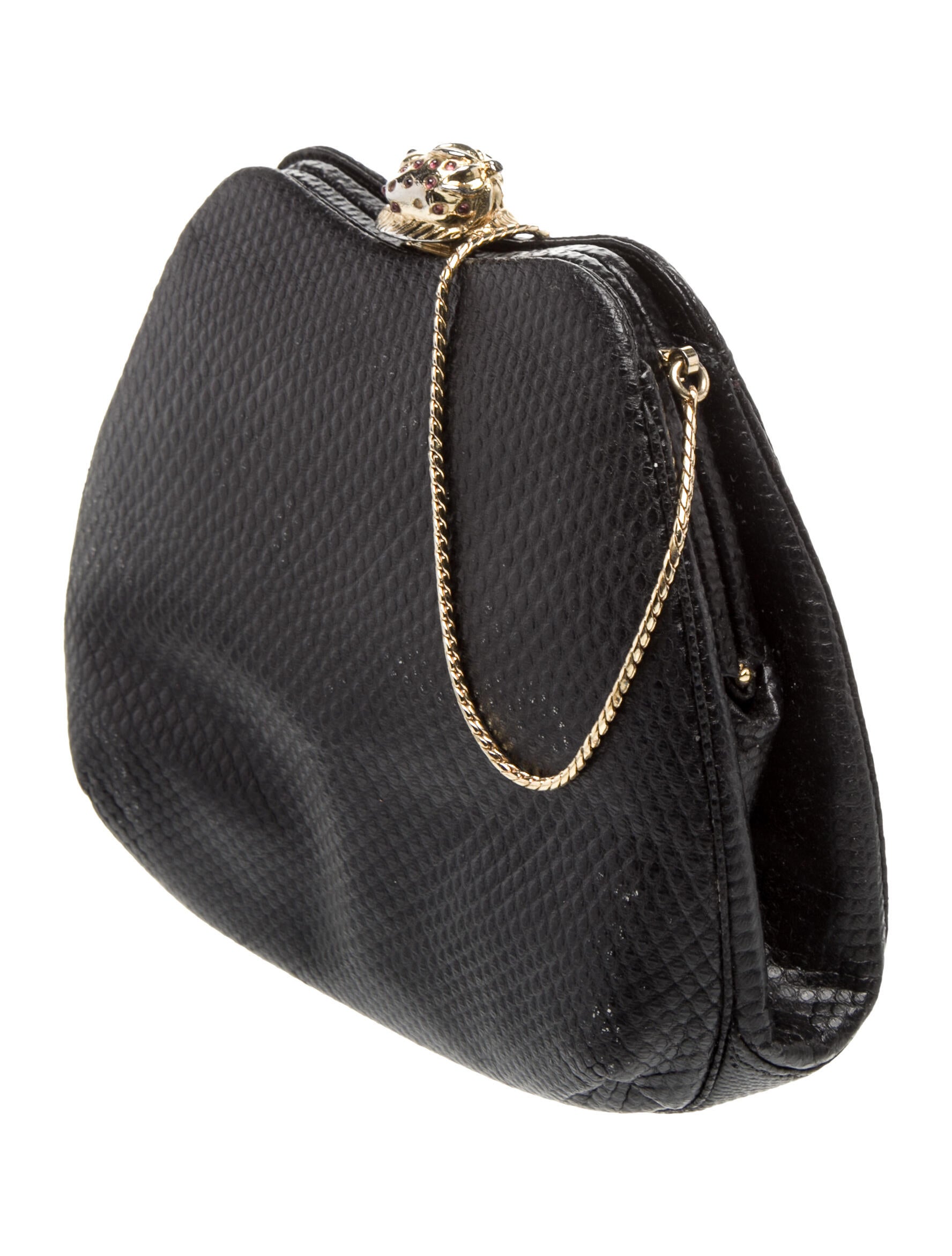 Judith Leiber Embossed Leather Evening Bag