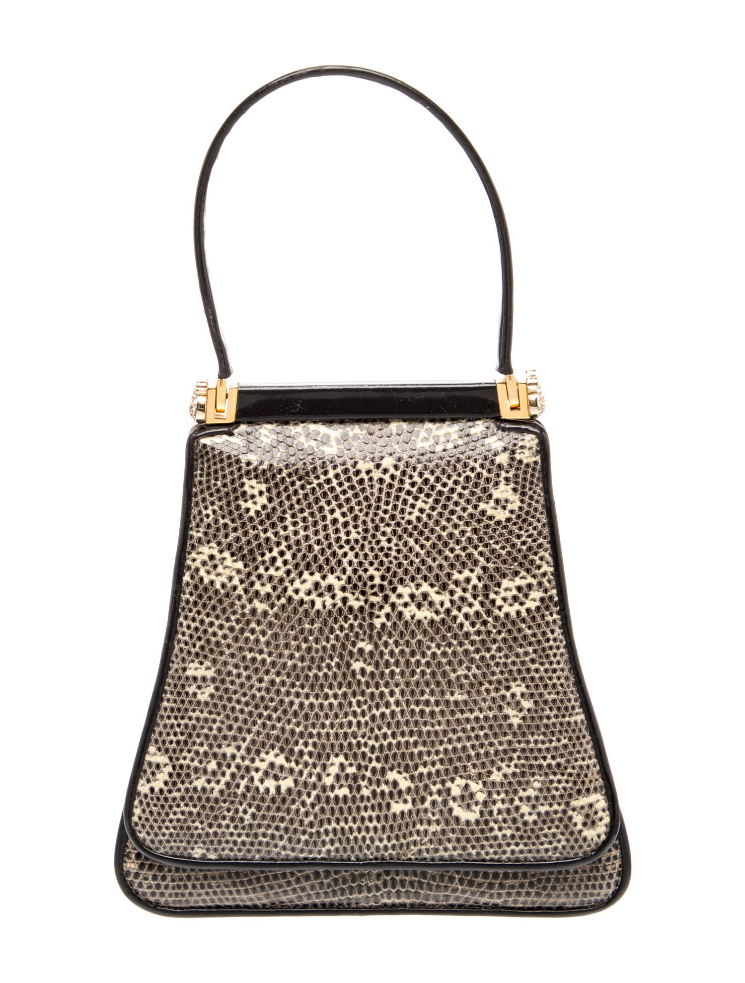Judith Leiber Lizard Top Handle Bag
