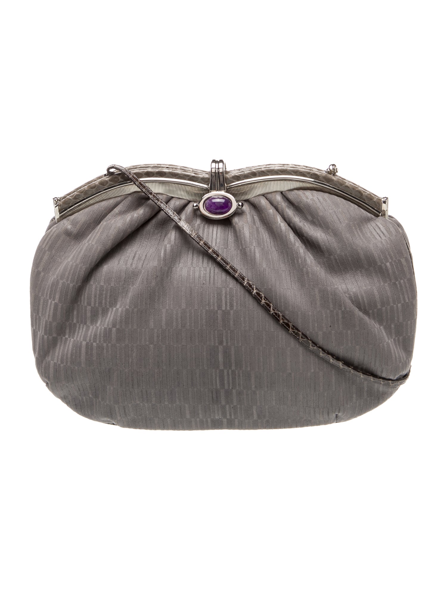 Judith Leiber Satin Shoulder Bag