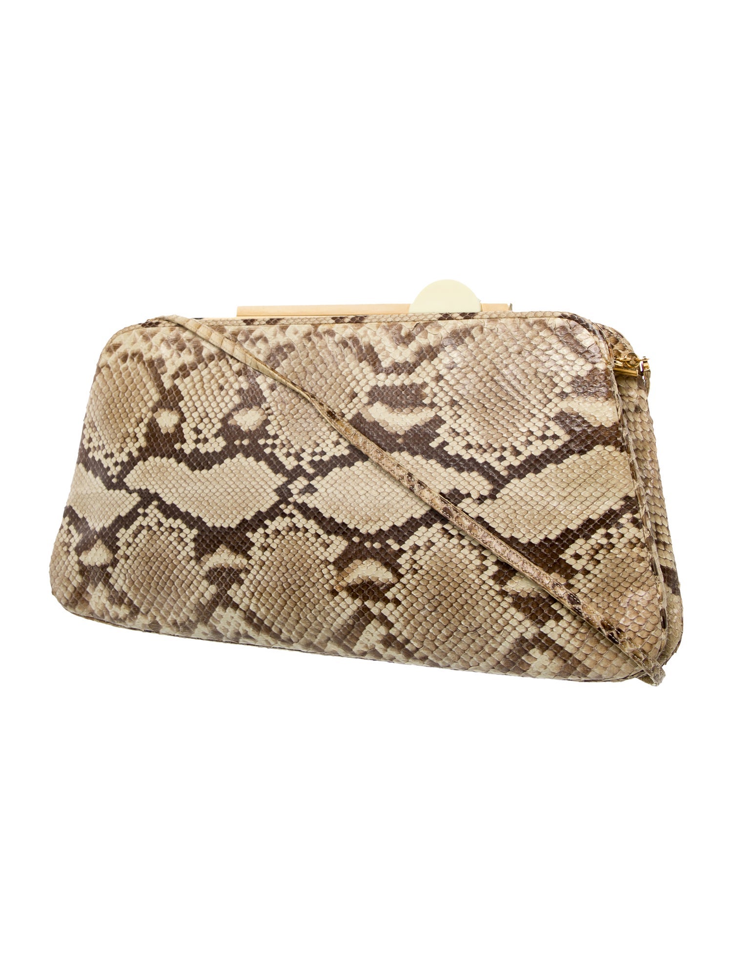 Judith Leiber Snakeskin Clutch
