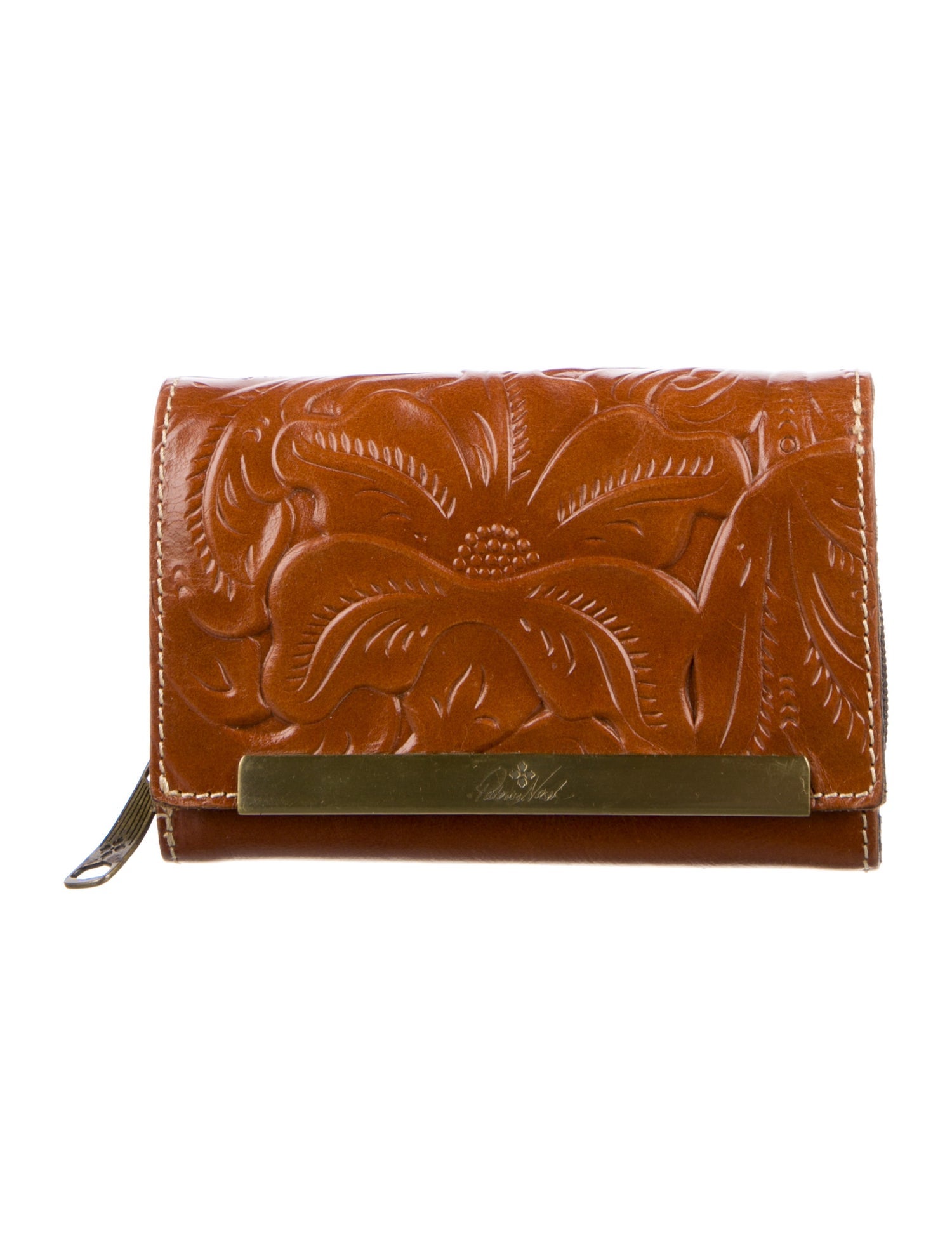 Judith Leiber Embossed Leather Printed Wallet