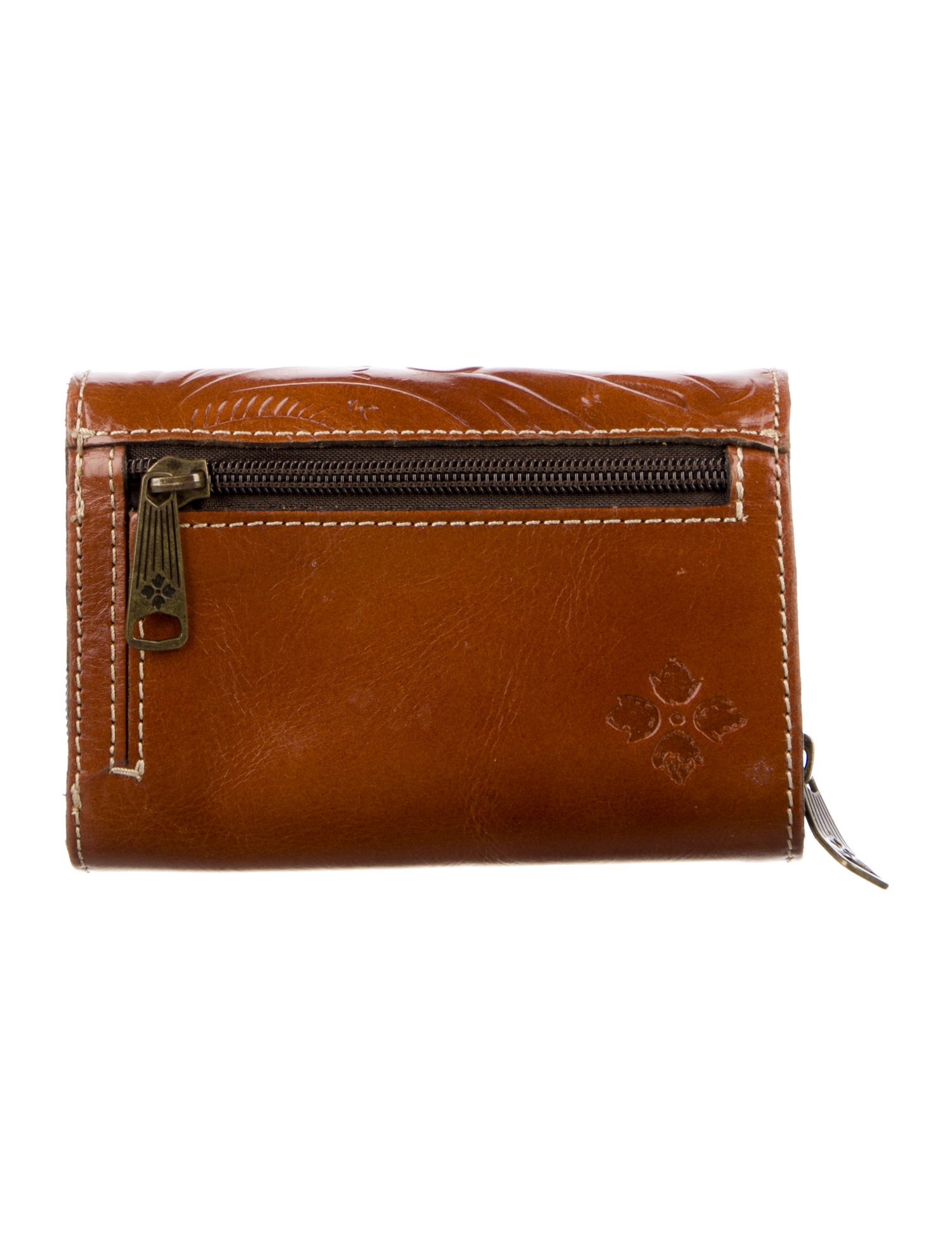 Judith Leiber Embossed Leather Printed Wallet