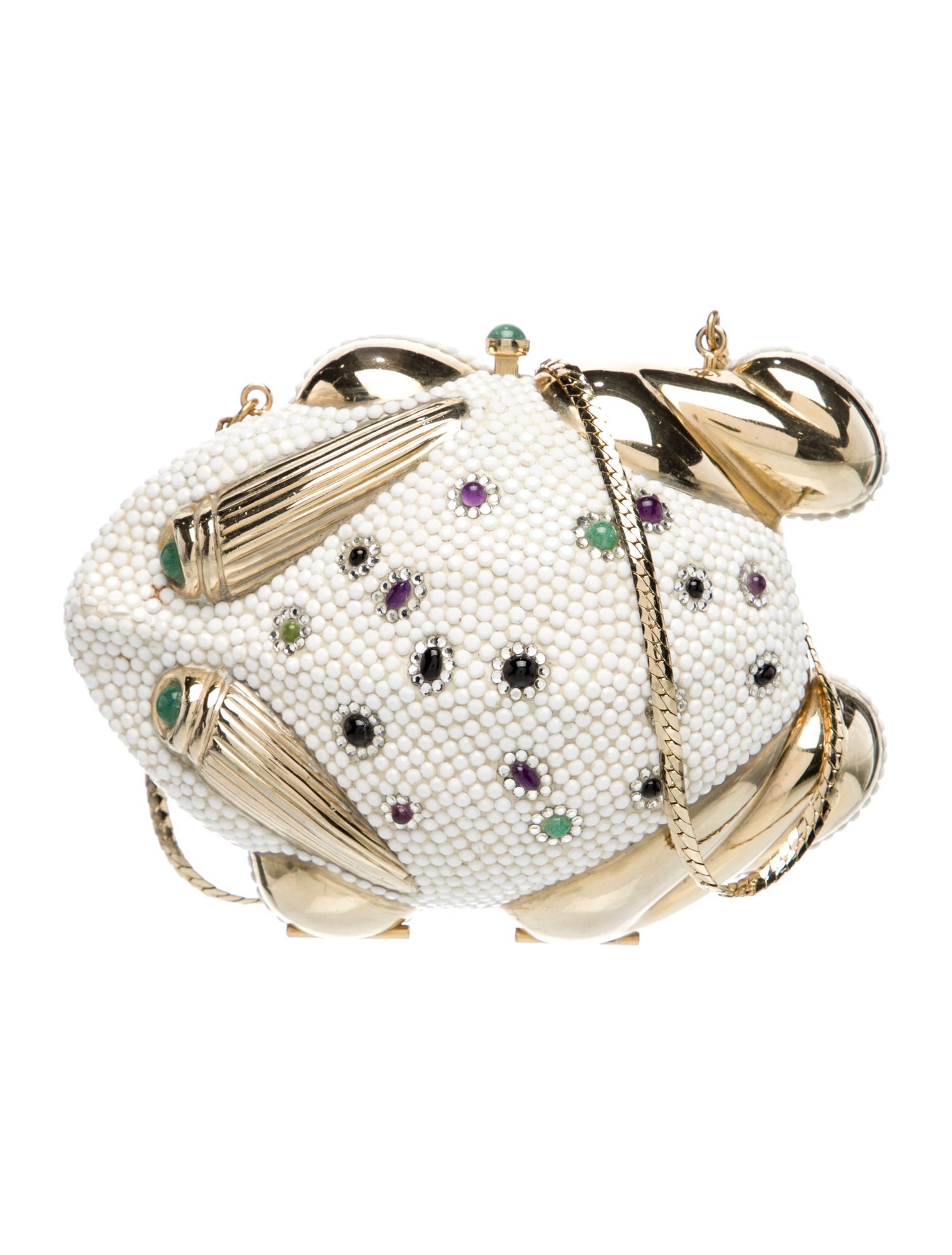 Judith Leiber Metal Minaudière