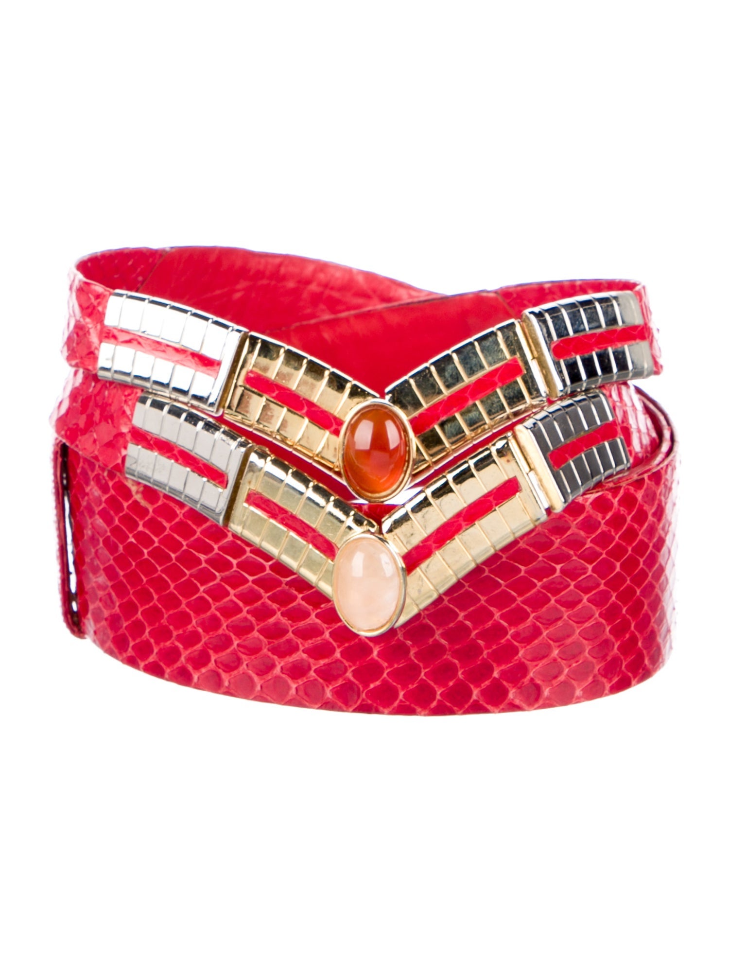 Judith Leiber Leather Belt