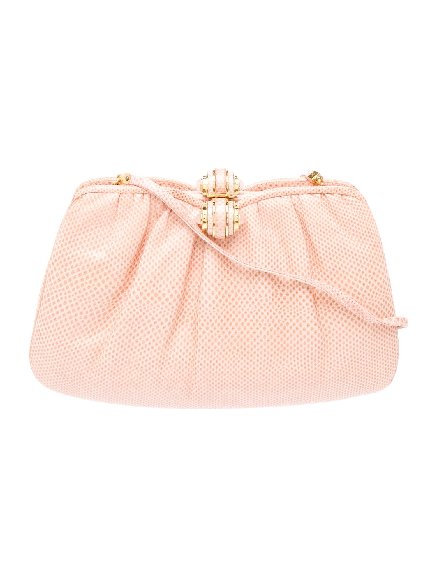 Judith Leiber Embossed Leather Shoulder Bag