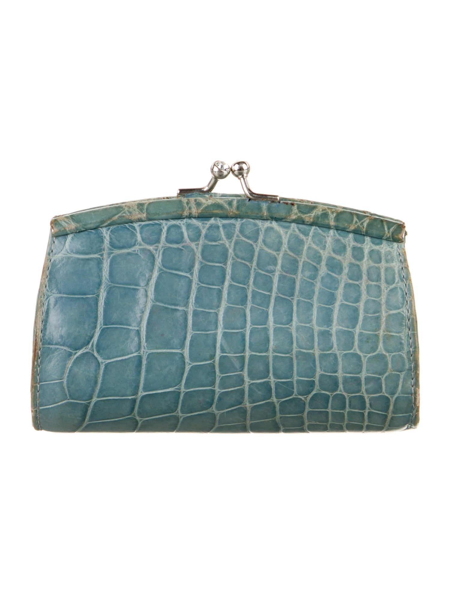 Judith Leiber Leather Animal Print Coin Pouch