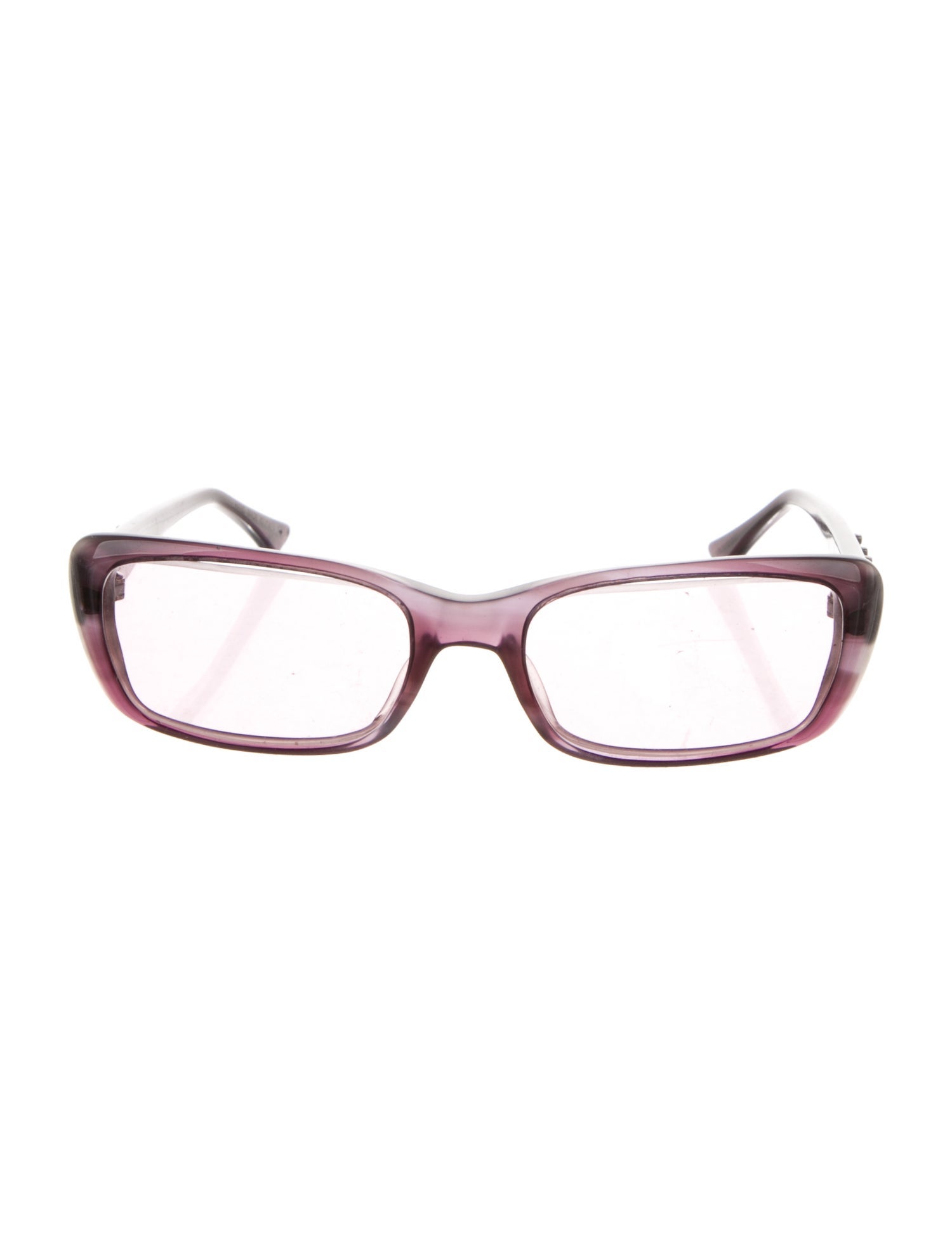 Judith Leiber Square Clear Sunglasses