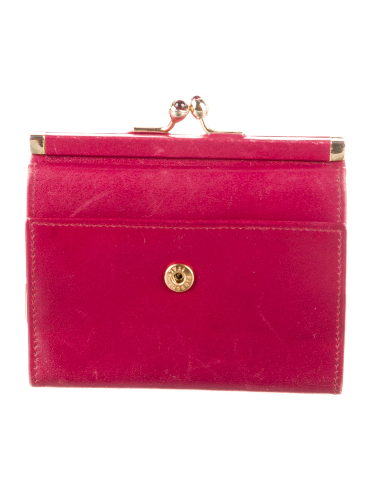 Judith Leiber Leather Coin Pouch