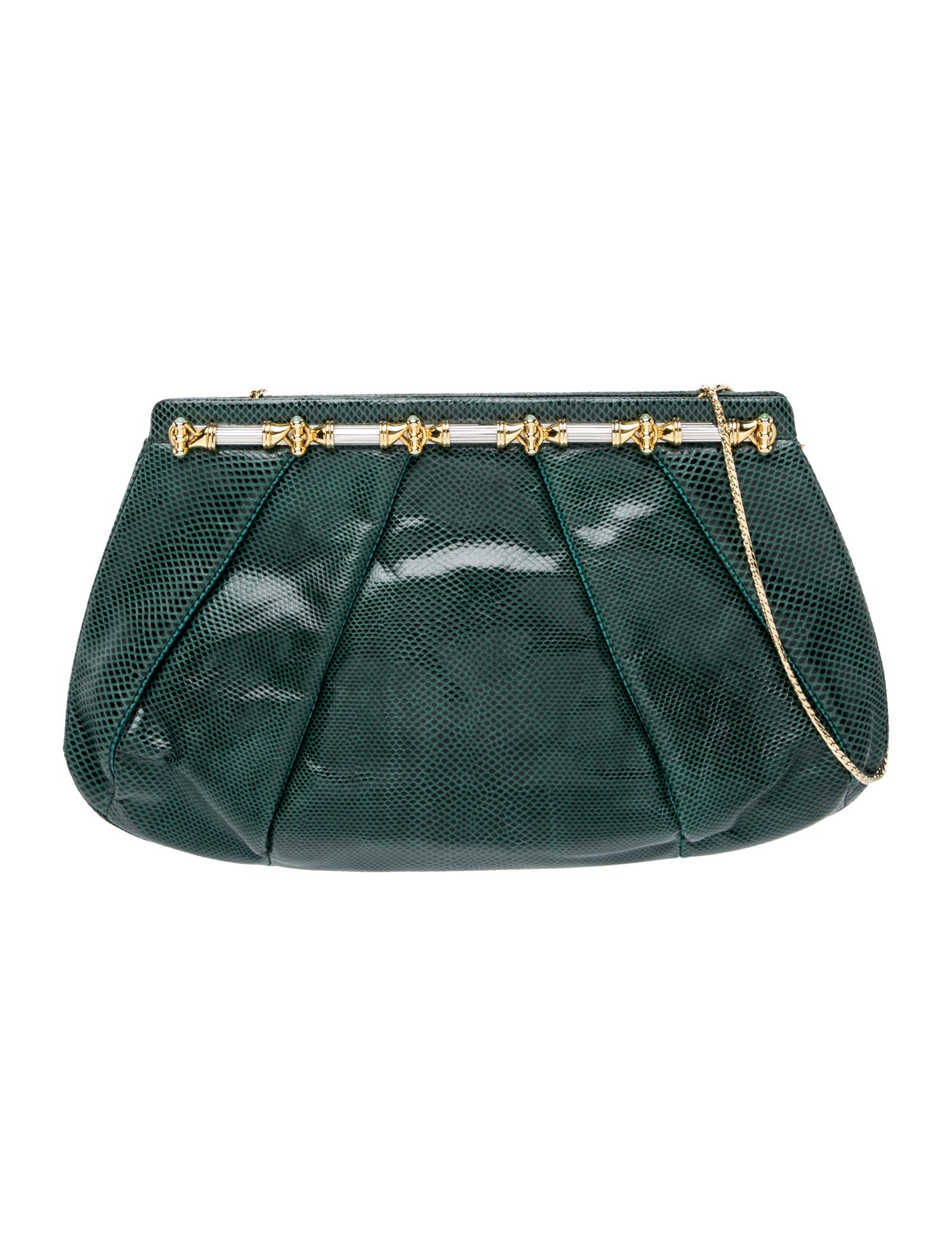 Judith Leiber Snakeskin Shoulder Bag