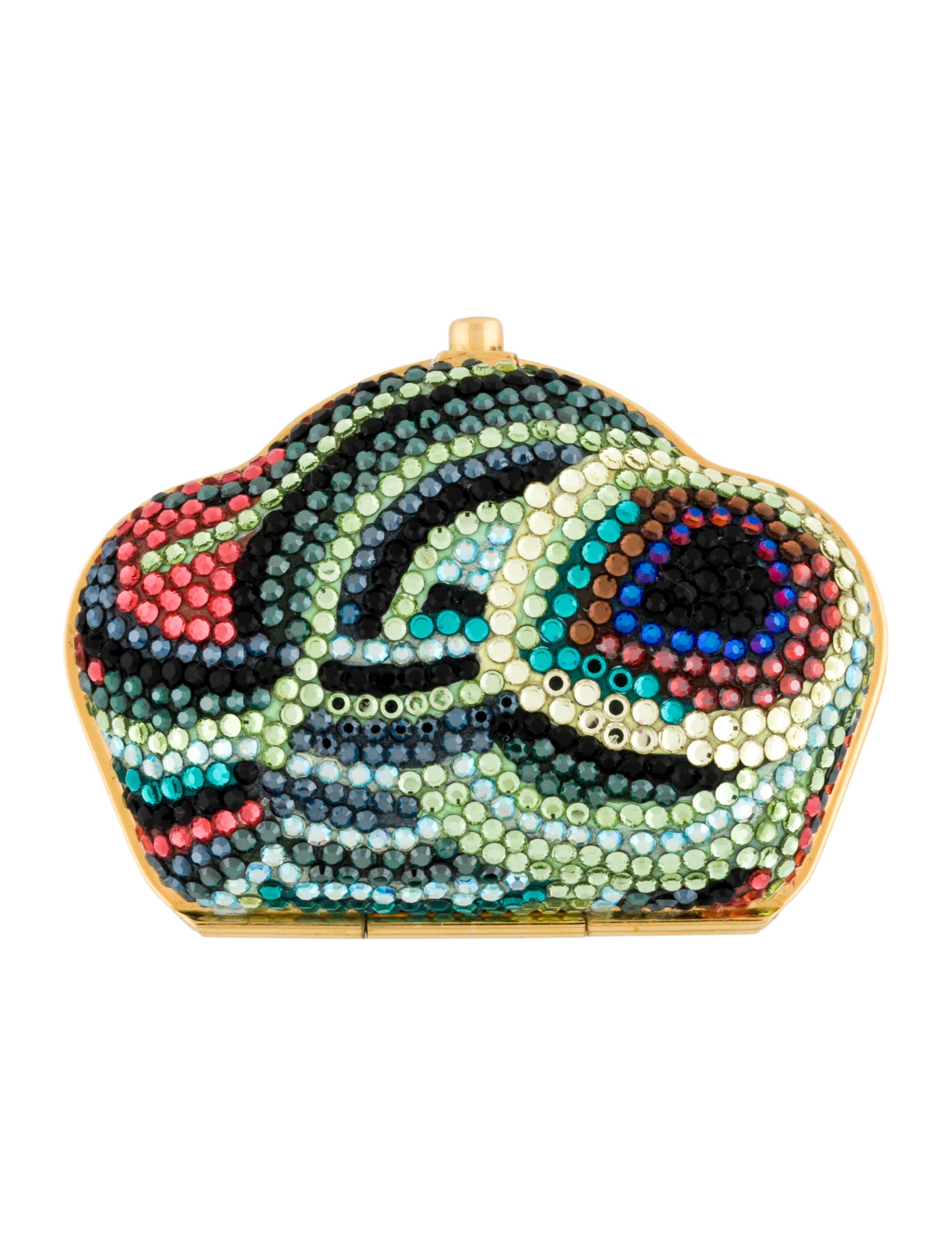 Judith Leiber Women's Crystal Heart Handbag Pillbox